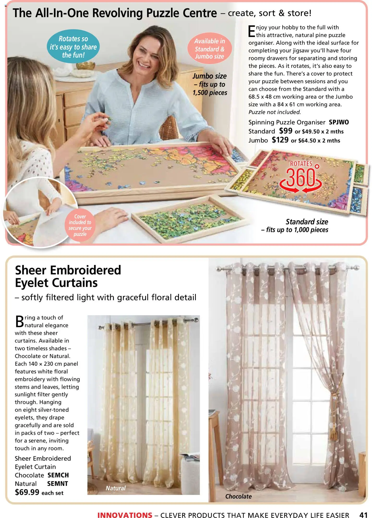 Innovations catalogue - valid from 26.03.2026 | Page: 41 | Products: Curtain, Floral, Light, Chocolate