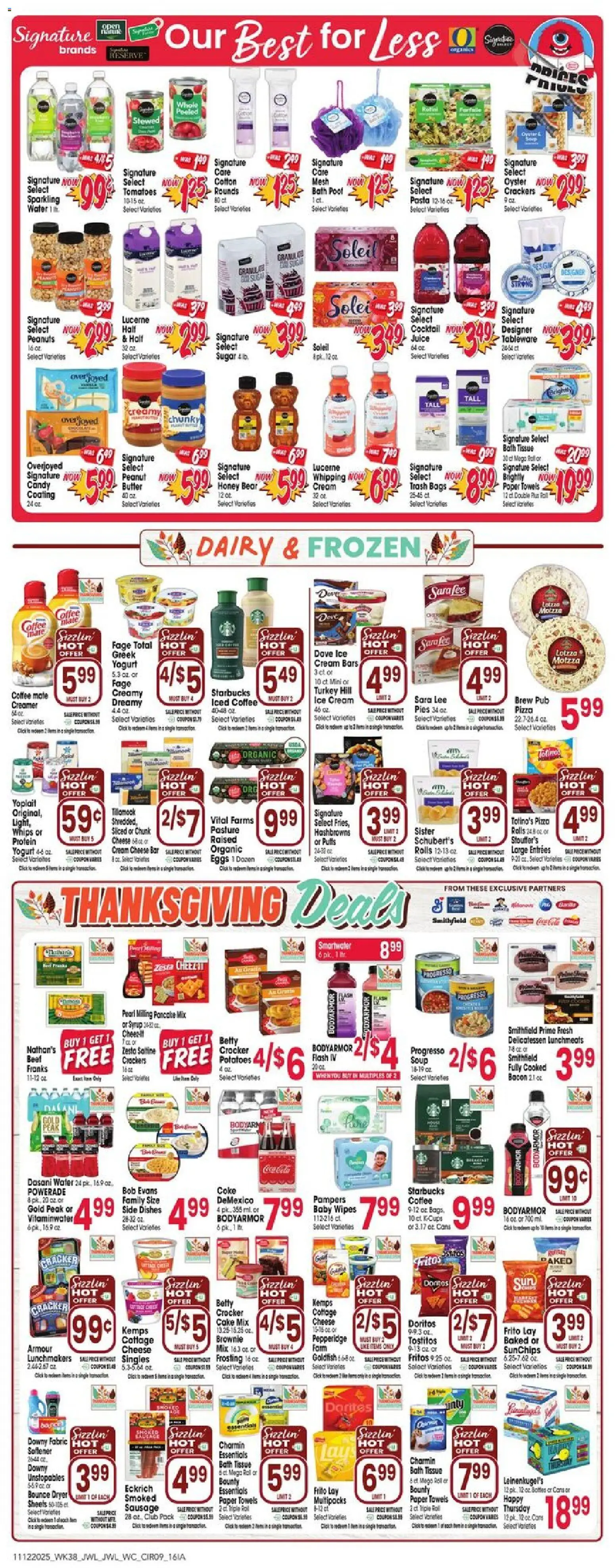 Jewel Osco Weekly Ad - IA - valid from 12.11.2025 | Page: 9 | Products: Cheese, Beef, Ice cream, Potatoes