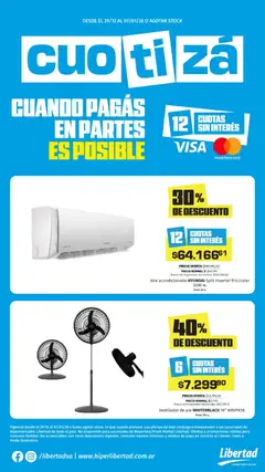 Vista previa Hipermercado Libertad - Cuotizá válido desde el 29.12.2025