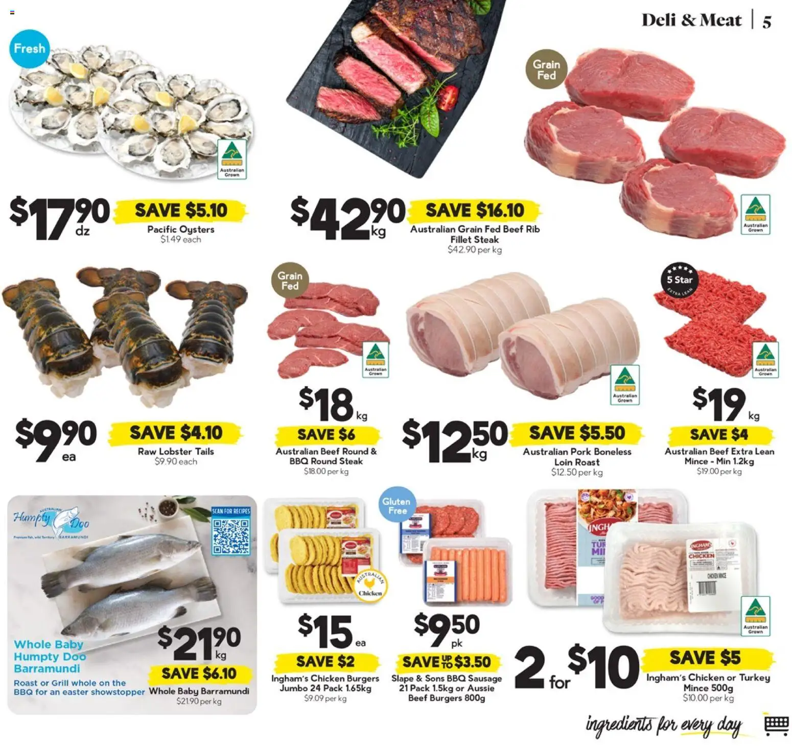 Drakes catalogue - valid from 01.04.2026 | Page: 5 | Products: Pork, Steak, Sausage, Turkey