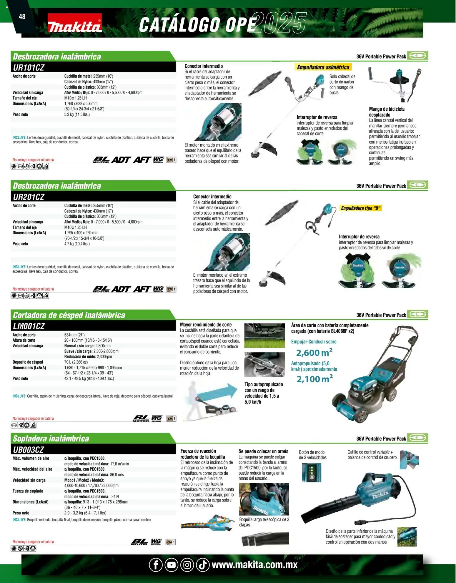 Nuevas ofertas de Makita válidas en toda la República Mexicana desde el 07.10.2024. ¡Encuentra las mejores ofertas en Makita catálogo Ope! | Página: 48 | Productos: Té, Lámpara