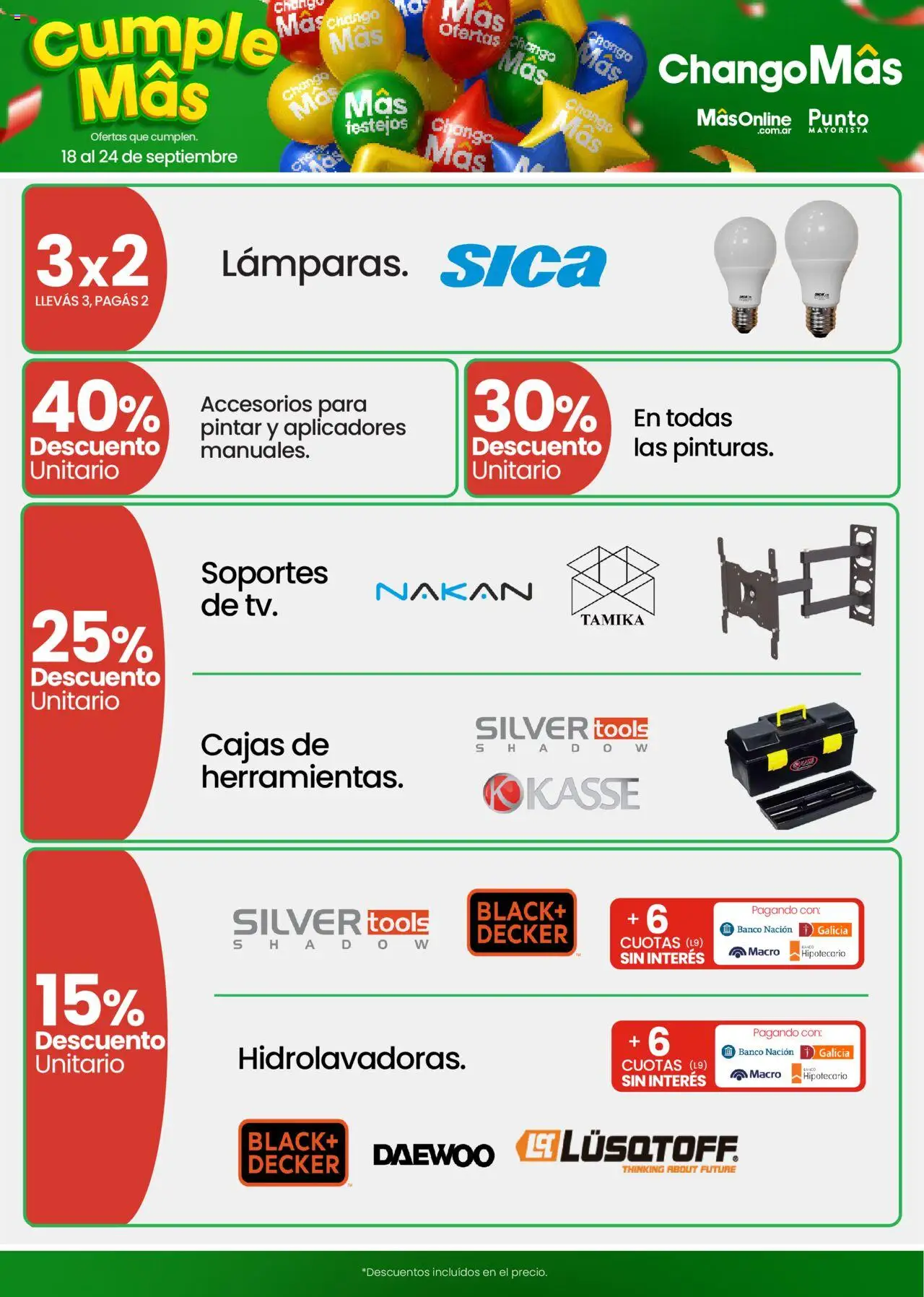 Changomas ofertas │ válido desde el 18.09.2025 | Página: 13 | Productos: Banco