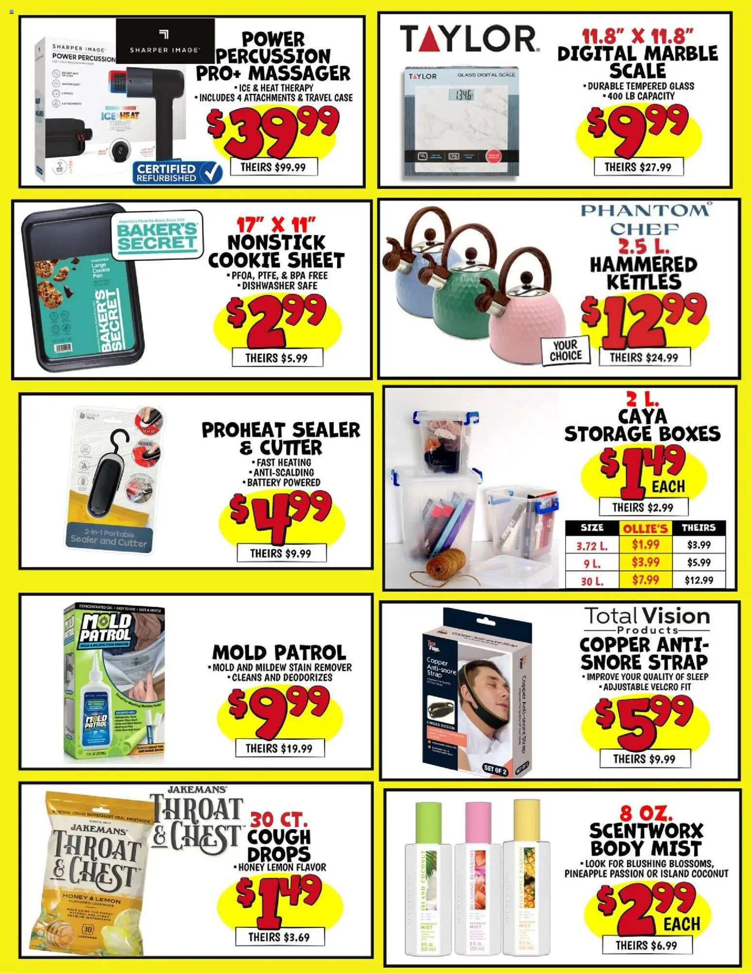 Ollie's Weekly Ad - valid from 02.01.2026 | Page: 2 | Products: Battery, Stain remover, Lemon, Cutter