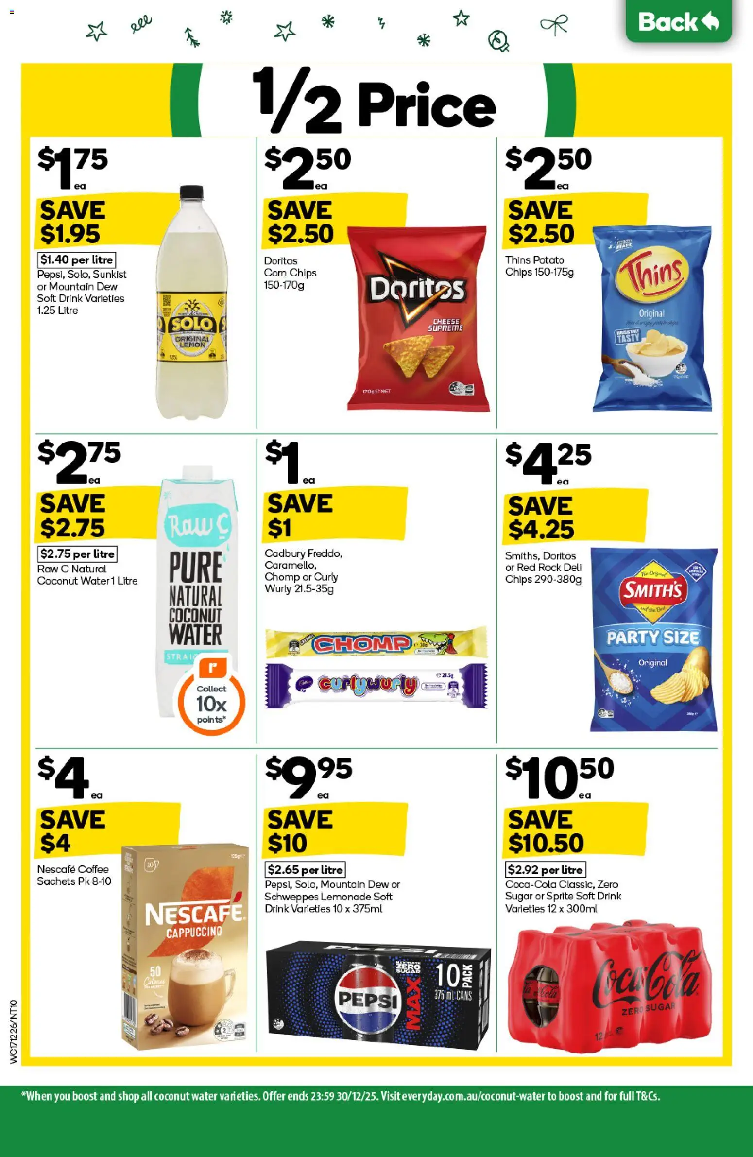 Woolworths catalogue - valid from 17.12.2025 | Page: 10 | Products: Coffee, Water, Lemon, Nescafe