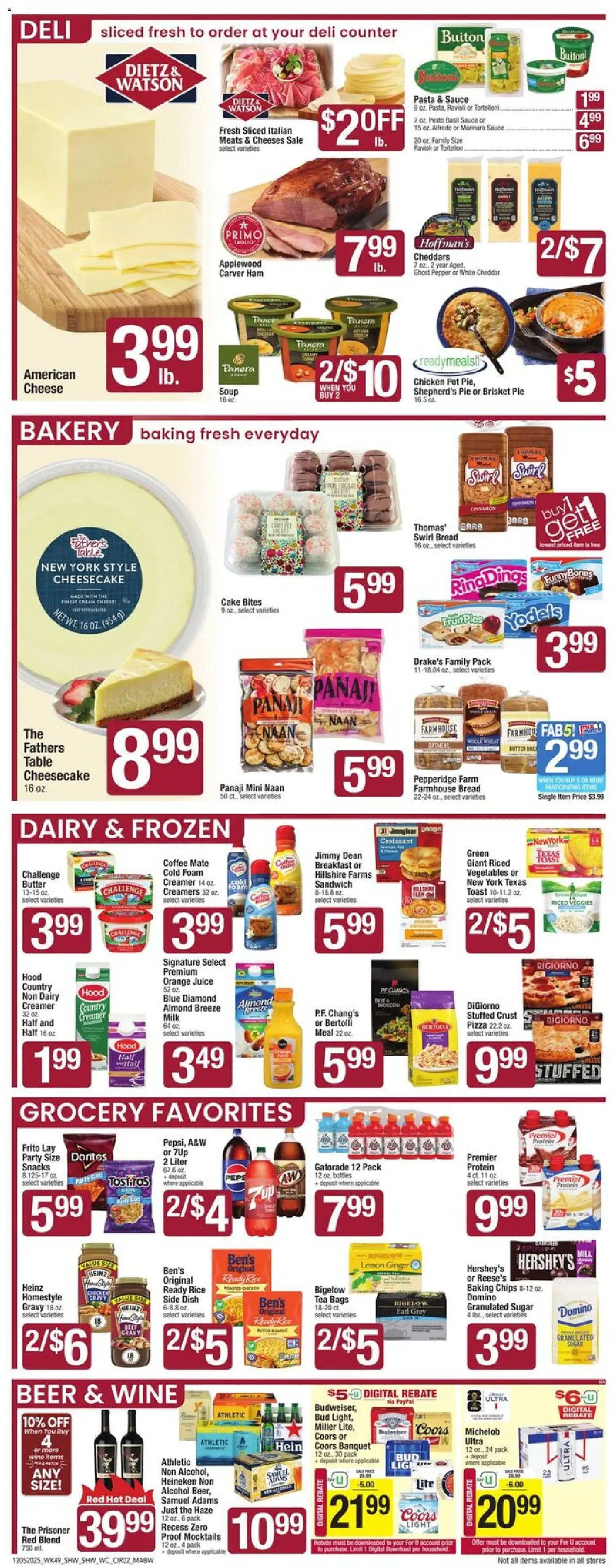 Shaw's Weekly Ad - MA - valid from 05.12.2025 | Page: 2 | Products: Coffee, Juice, Chips, Vegetables