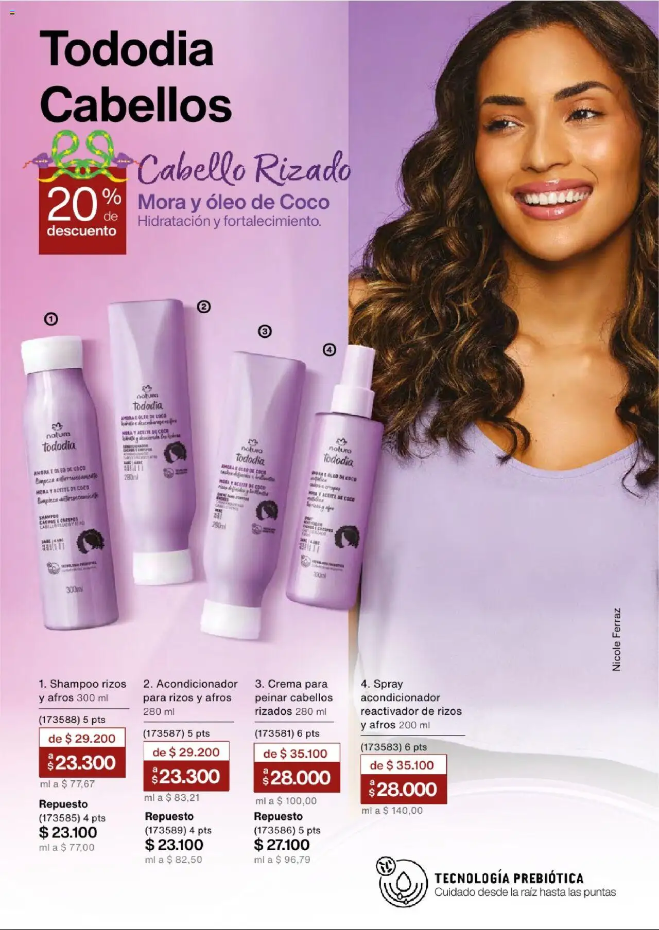 Natura revista - valida desde el 03.09.2025 | Página: 134 | Productos: Shampoo, Acondicionador, Mora, Aceite