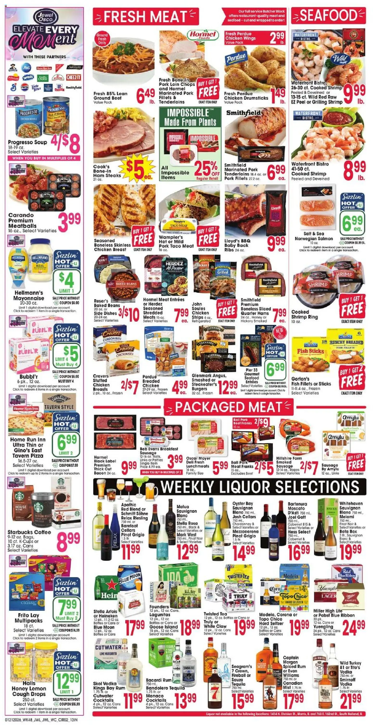 Jewel Osco Weekly Ad - IN - valid from 21.01.2026 | Page: 2 | Products: Pizza, Vodka, Mayonnaise, Beet