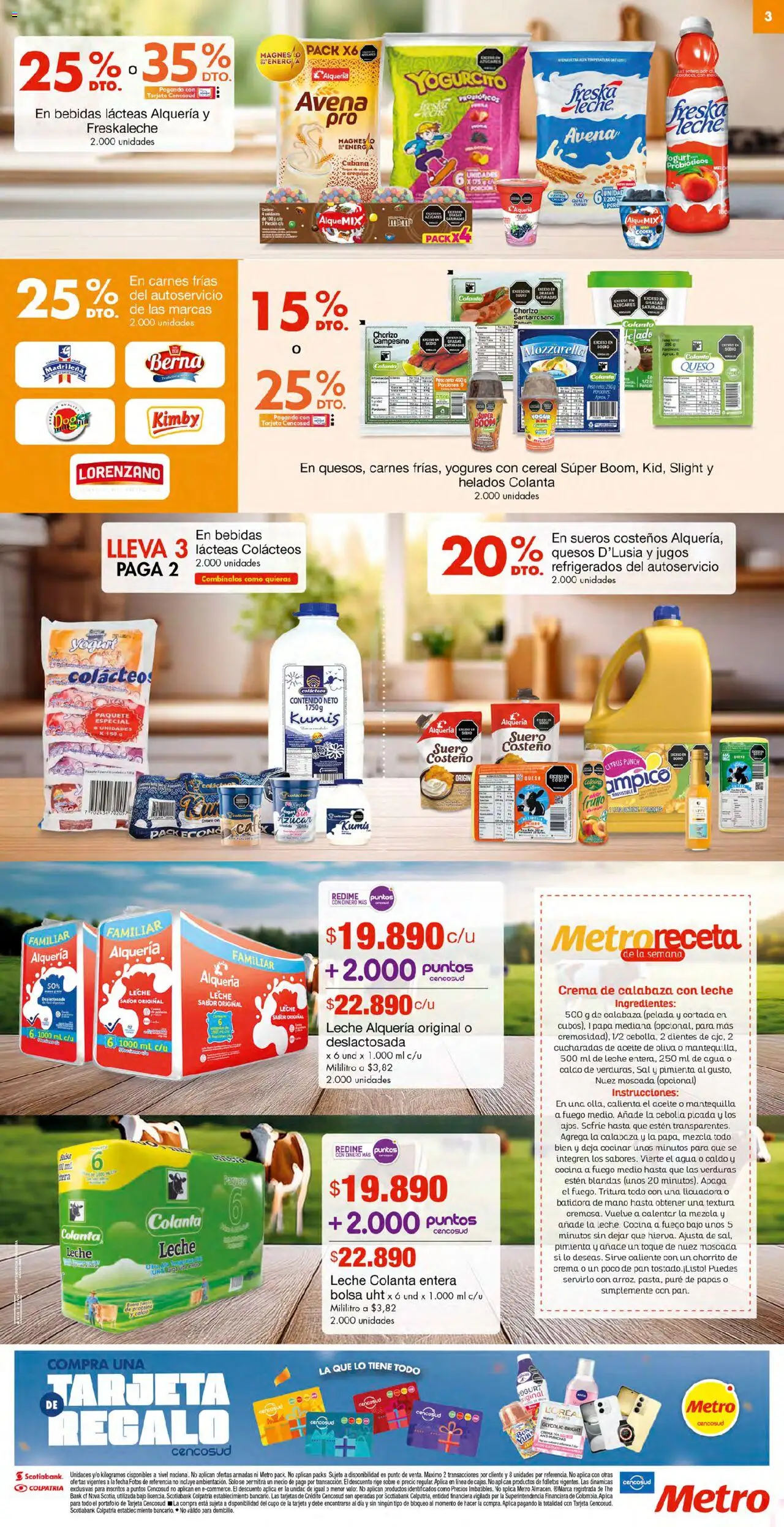 Metro revista - valida desde el 10.10.2025 | Página: 3 | Productos: Nuez, Oliva, Papa, Aceite