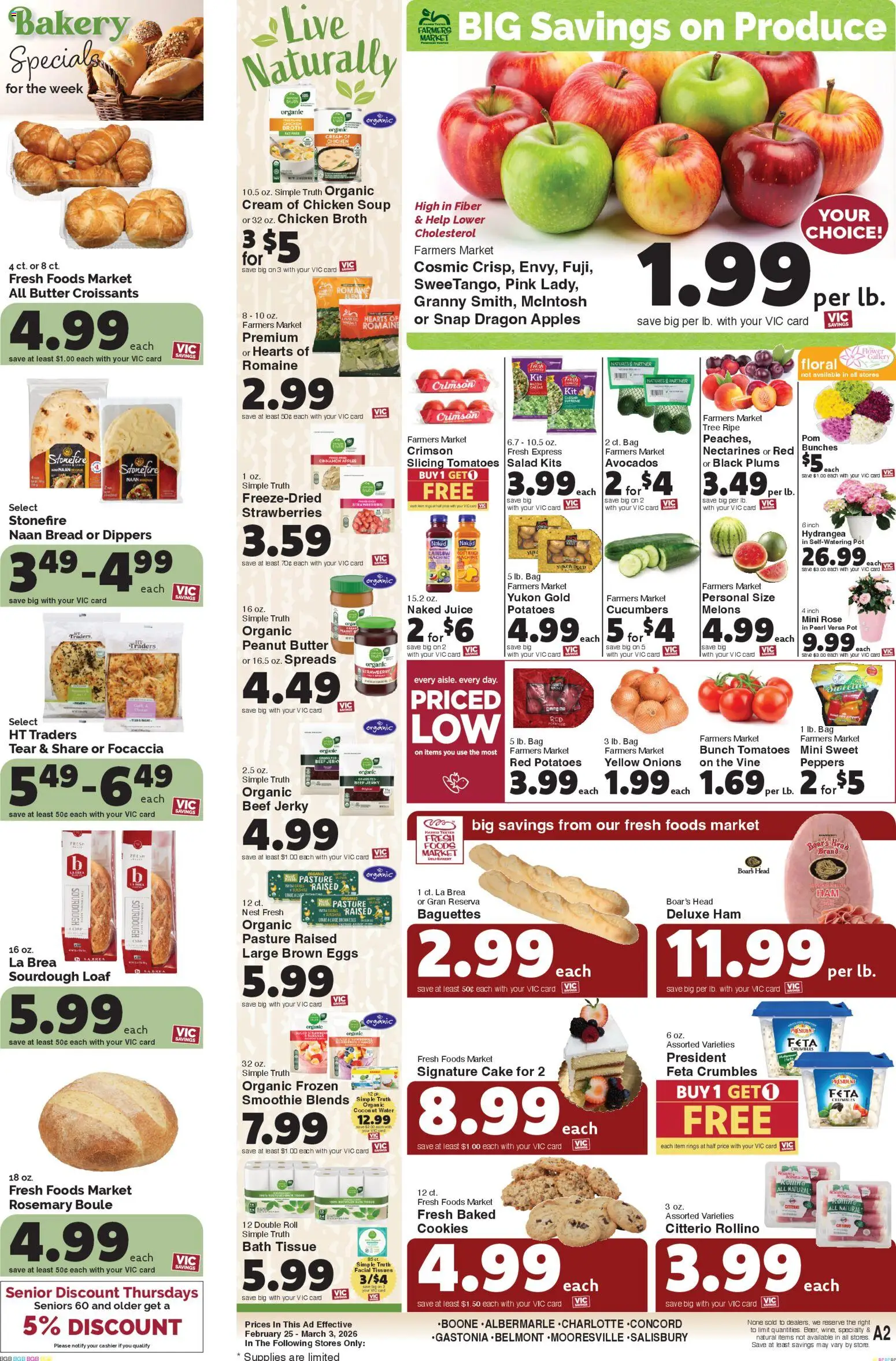 Harris Teeter Weekly Ad - NC - valid from 25.02.2026 | Page: 13 | Products: Bath, Butter, Tomatoes, Bag