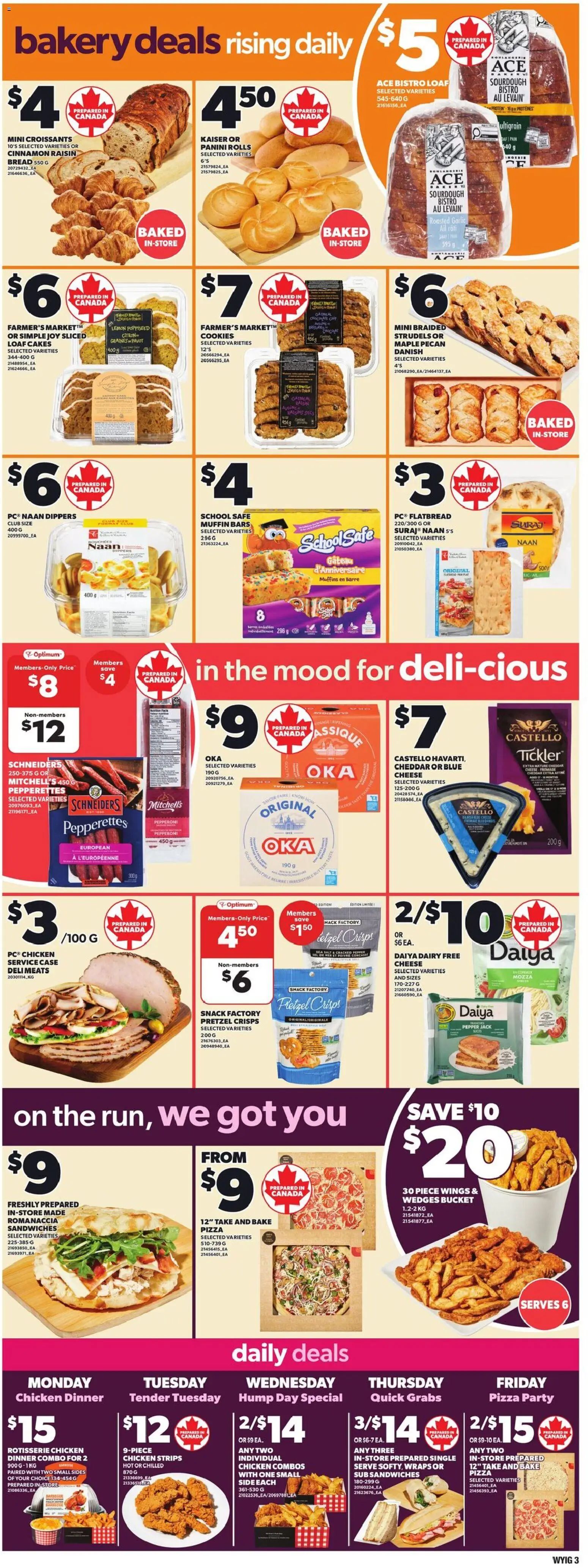 Loblaws flyer valid from 08.01.2026 | Page: 6 | Products: Cookies, Case, Bread, Pizza