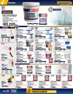 Construmart ofertas  válido desde el 01.10.2025 | Página: 22 | Productos: Cinta, Mate, Rodillo, Crema