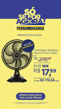 Pernambucanas Folheto - válido de 11.09.2025 | Página: 3 | Produtos: Ventilador