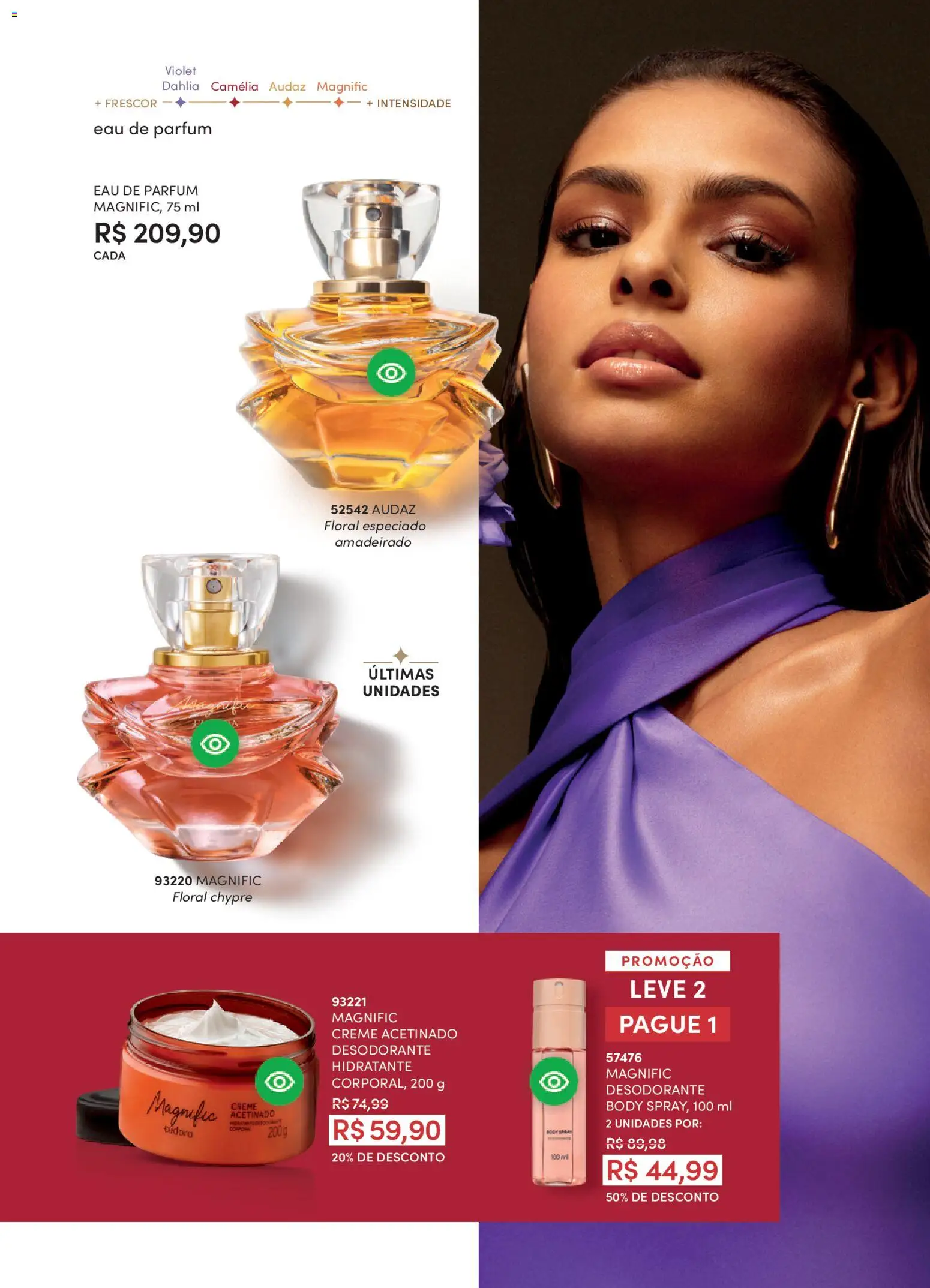 Eudora Folheto - válido de 19.02.2026 | Página: 105 | Produtos: Desodorante, Creme, Body