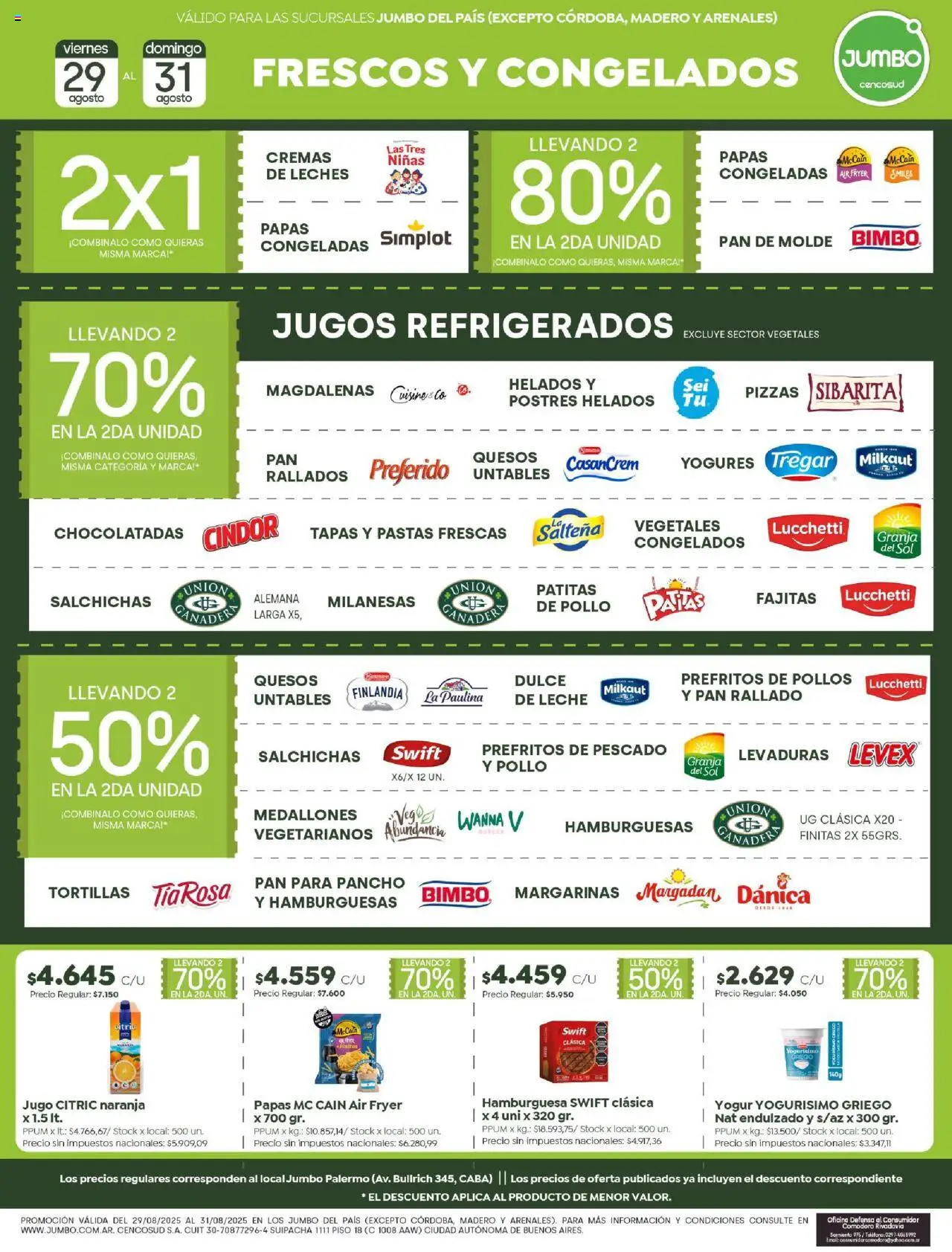Jumbo - Ofertas | Comodoro │ válido desde el 29.08.2025 | Página: 4 | Productos: Yogur, Pan, Jugo, Pan rallado