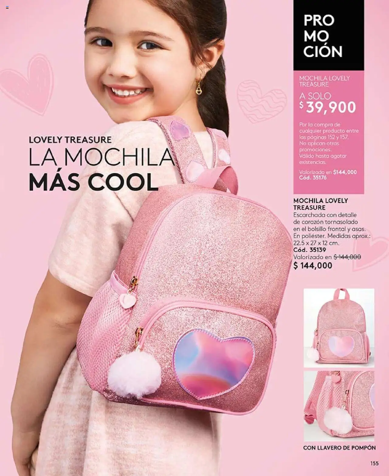 Ésika revista - valida desde el 05.09.2025 | Página: 155 | Productos: Mochila, Llavero