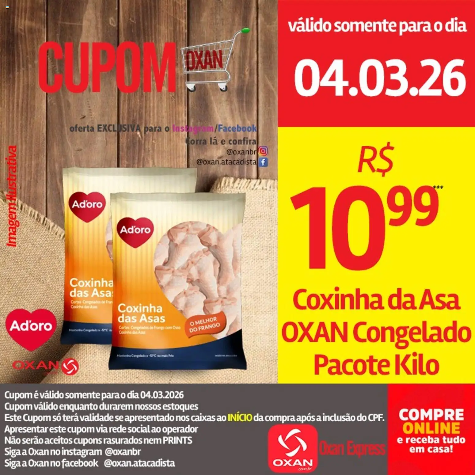 Oxan Atacadista Folheto - válido de 04.03.2026 | Página: 10 | Produtos: Frango