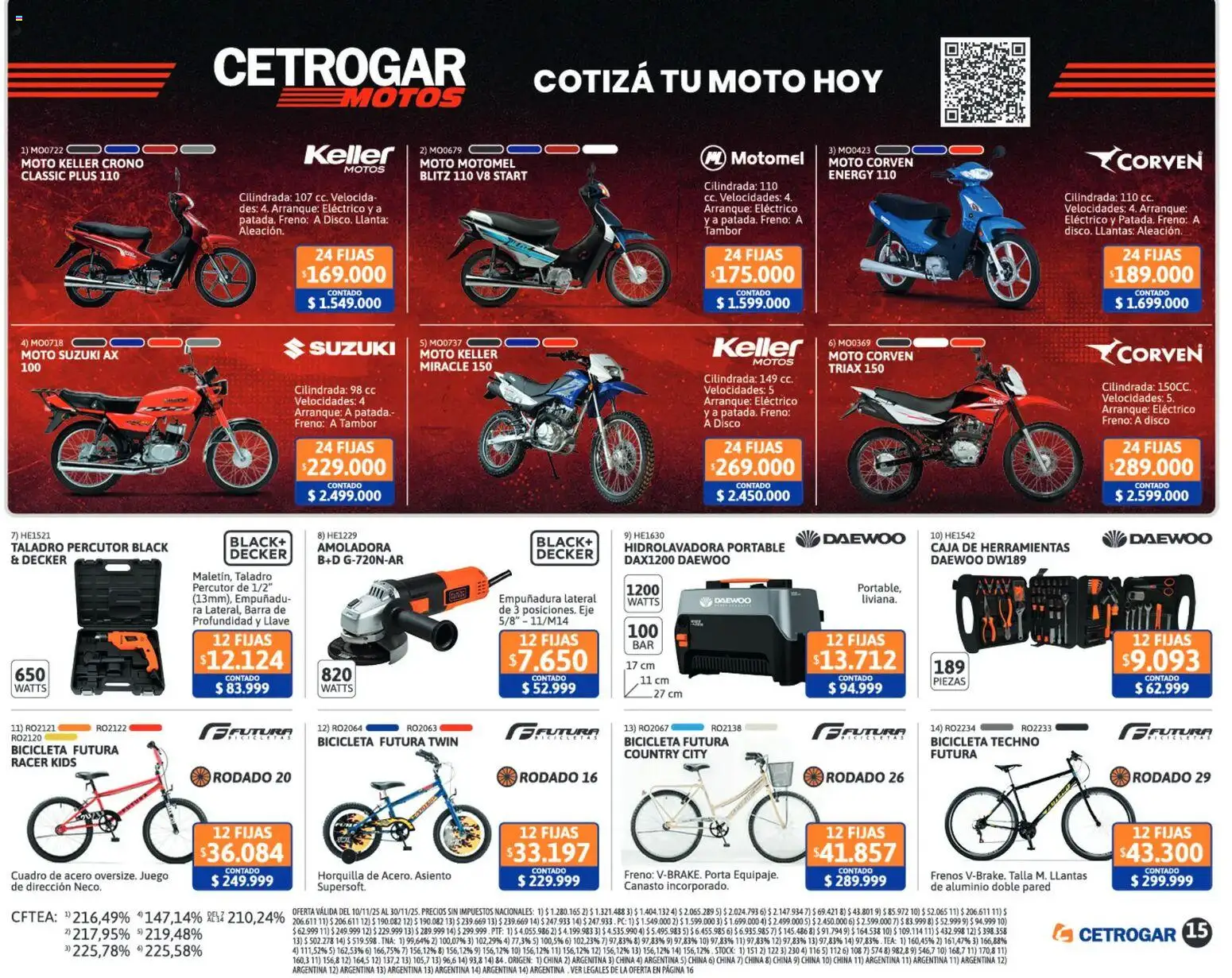 Cetrogar catálogo │ válido desde el 10.11.2025 | Página: 15 | Productos: Disco, Llave, Caja, Cuadro