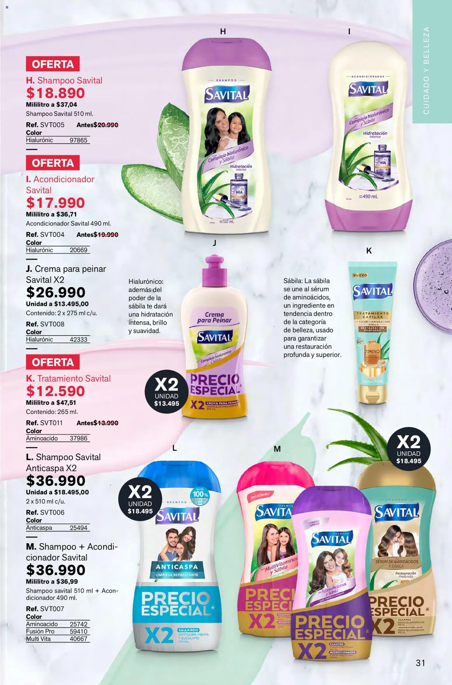 Leonisa revista - valida desde el 05.02.2026 | Página: 31 | Productos: Té, Serum, Shampoo, Acondicionador