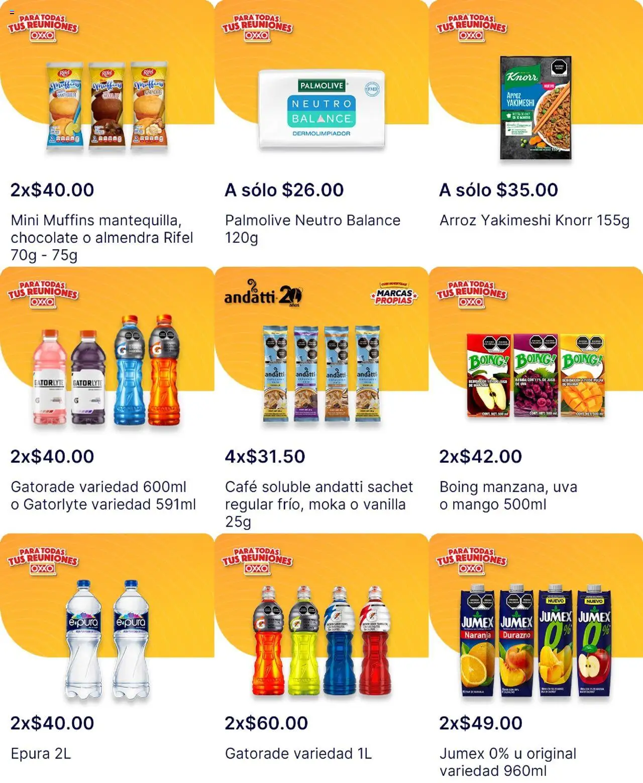 Nuevas ofertas de OXXO válidas en toda la República Mexicana desde el 21.08.2025. ¡Encuentra las mejores ofertas en OXXO - Folleto! | Página: 10 | Productos: Durazno, Mango, Café, Arroz