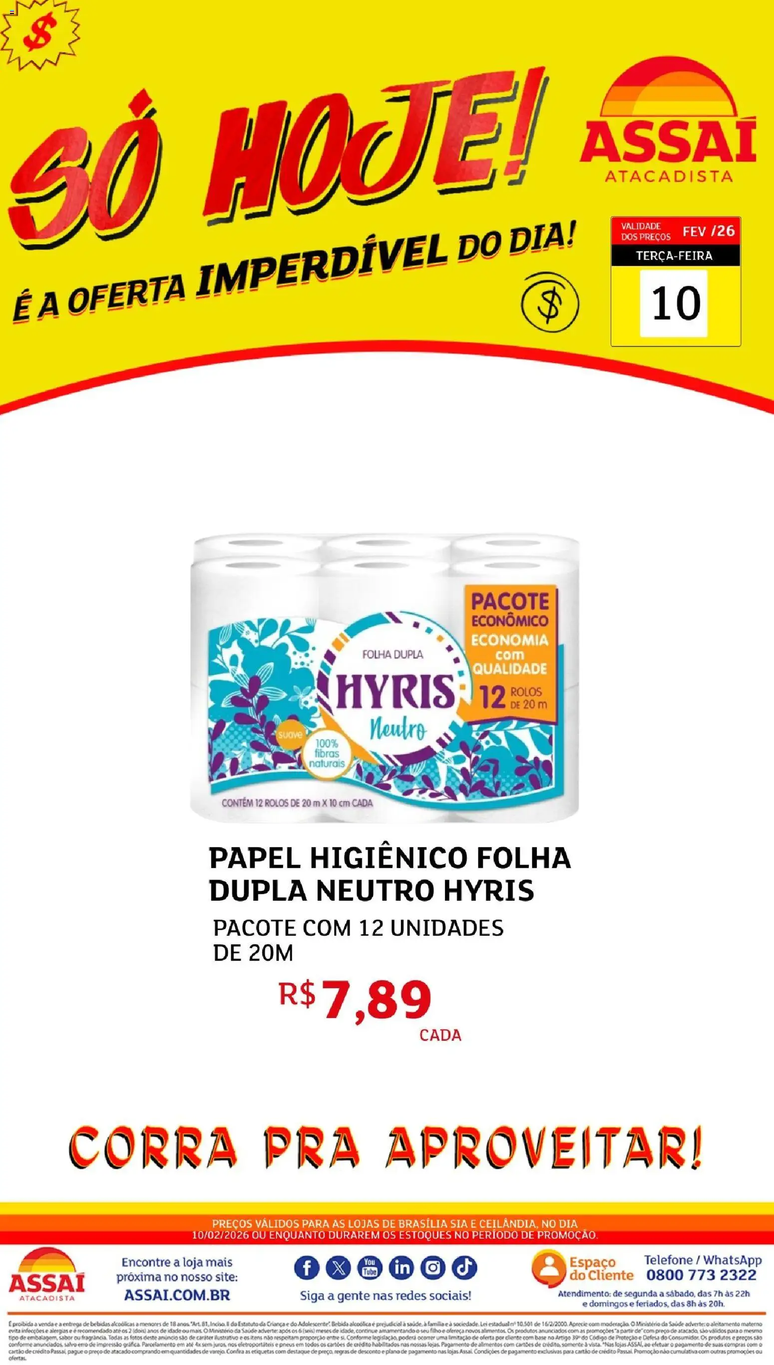 Assaí Atacadista Folheto - válido de 10.02.2026 | Página: 1