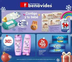 Vista previa de Farmacia Benavides catálogo, nuevo folleto de la tienda, válido en México a partir del 01.12.2025 | Página: 24 | Productos: Toallitas húmedas, Pañales, Tampones, Acondicionador