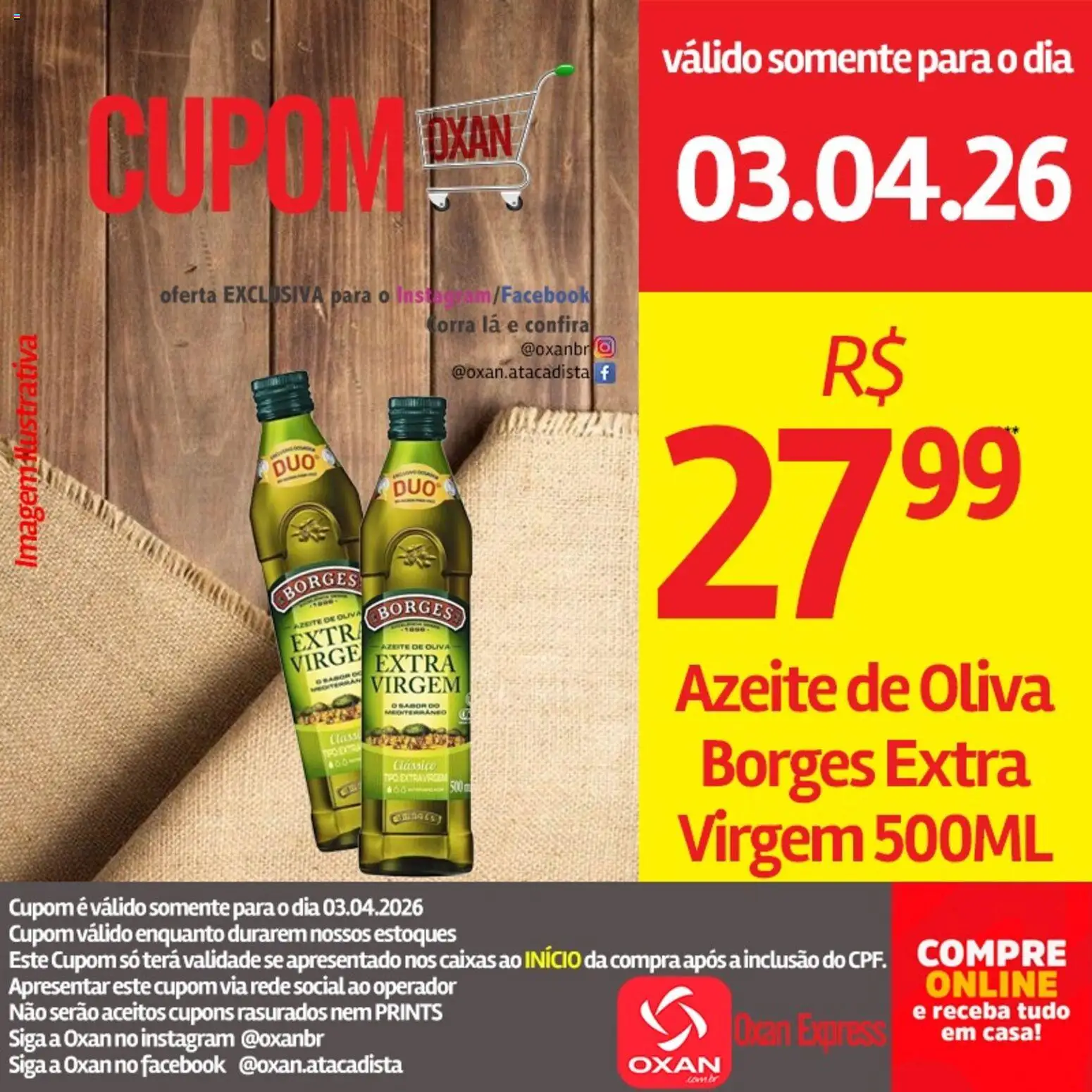 Oxan Atacadista Folheto - válido de 03.04.2026 | Página: 6 | Produtos: Azeite