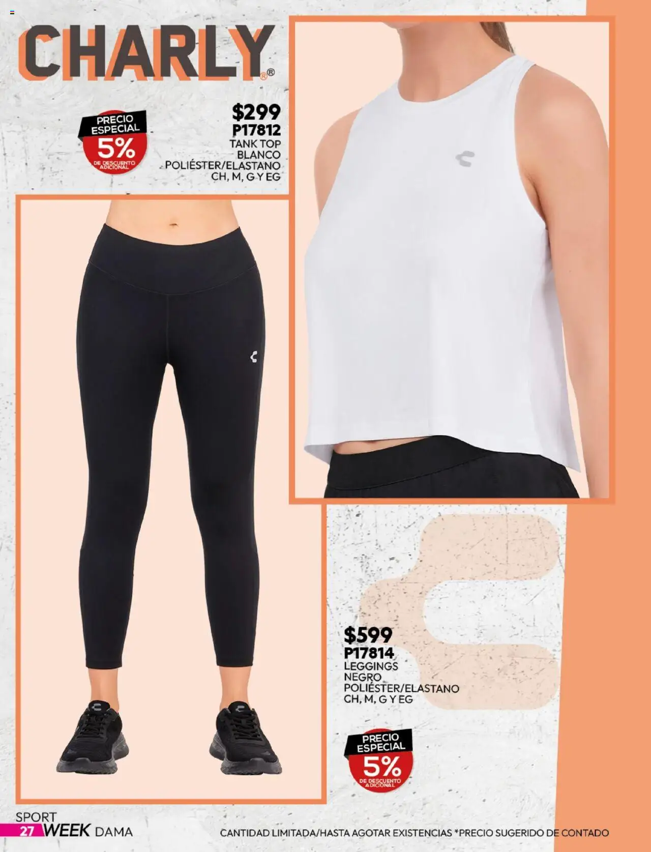 Nuevas ofertas de Cklass válidas en toda la República Mexicana desde el 25.08.2025. ¡Encuentra las mejores ofertas en Cklass - Catálogo Sportweek! | Página: 28 | Productos: Leggings, Top