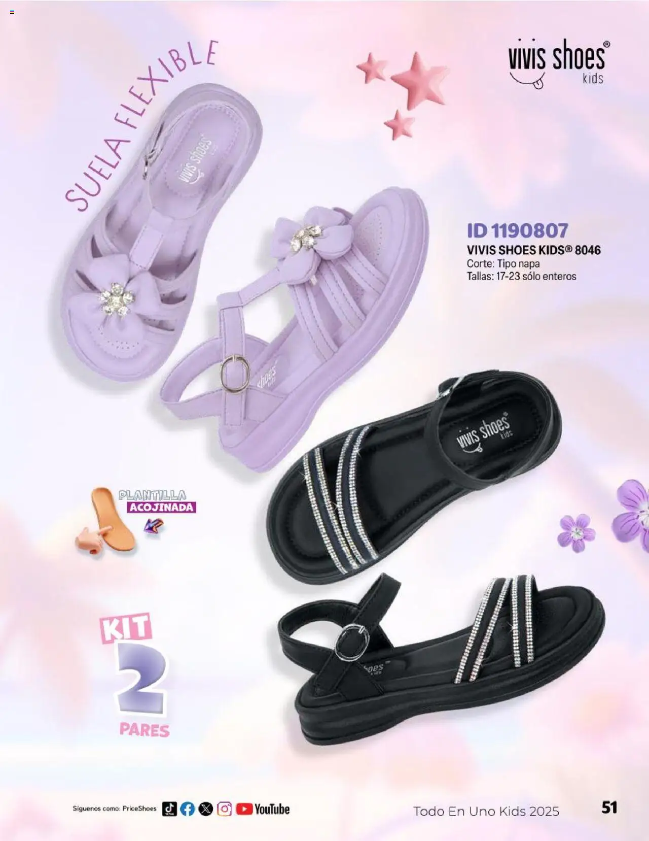 Nuevas ofertas de Price Shoes válidas en toda la República Mexicana desde el 23.04.2025. ¡Encuentra las mejores ofertas en Price Shoes catálogo Kids! | Página: 51 | Productos: Flexible