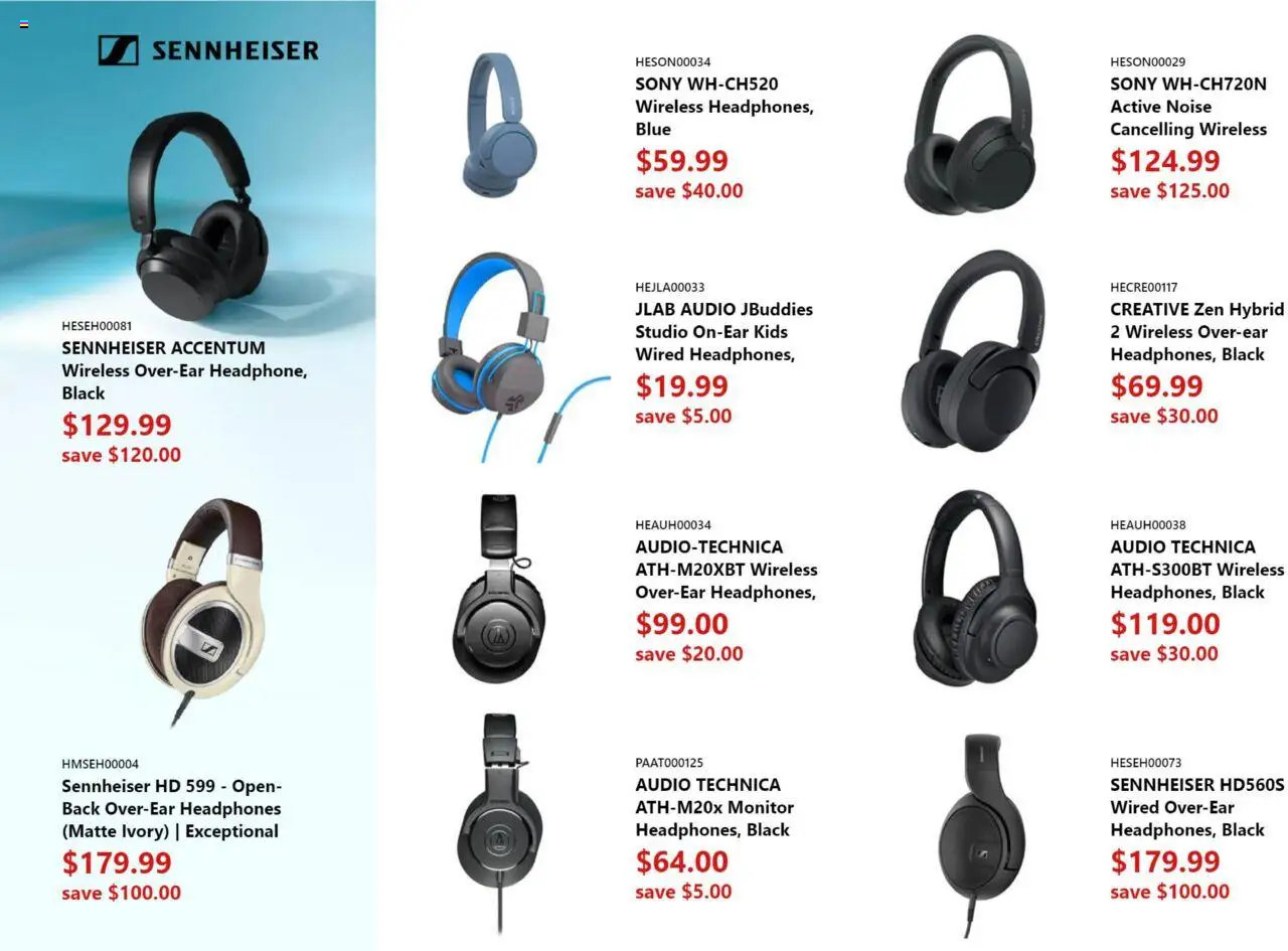 Canada Computers flyer valid from 01.08.2025 | Page: 8 | Products: Monitor, Audio, Headphones