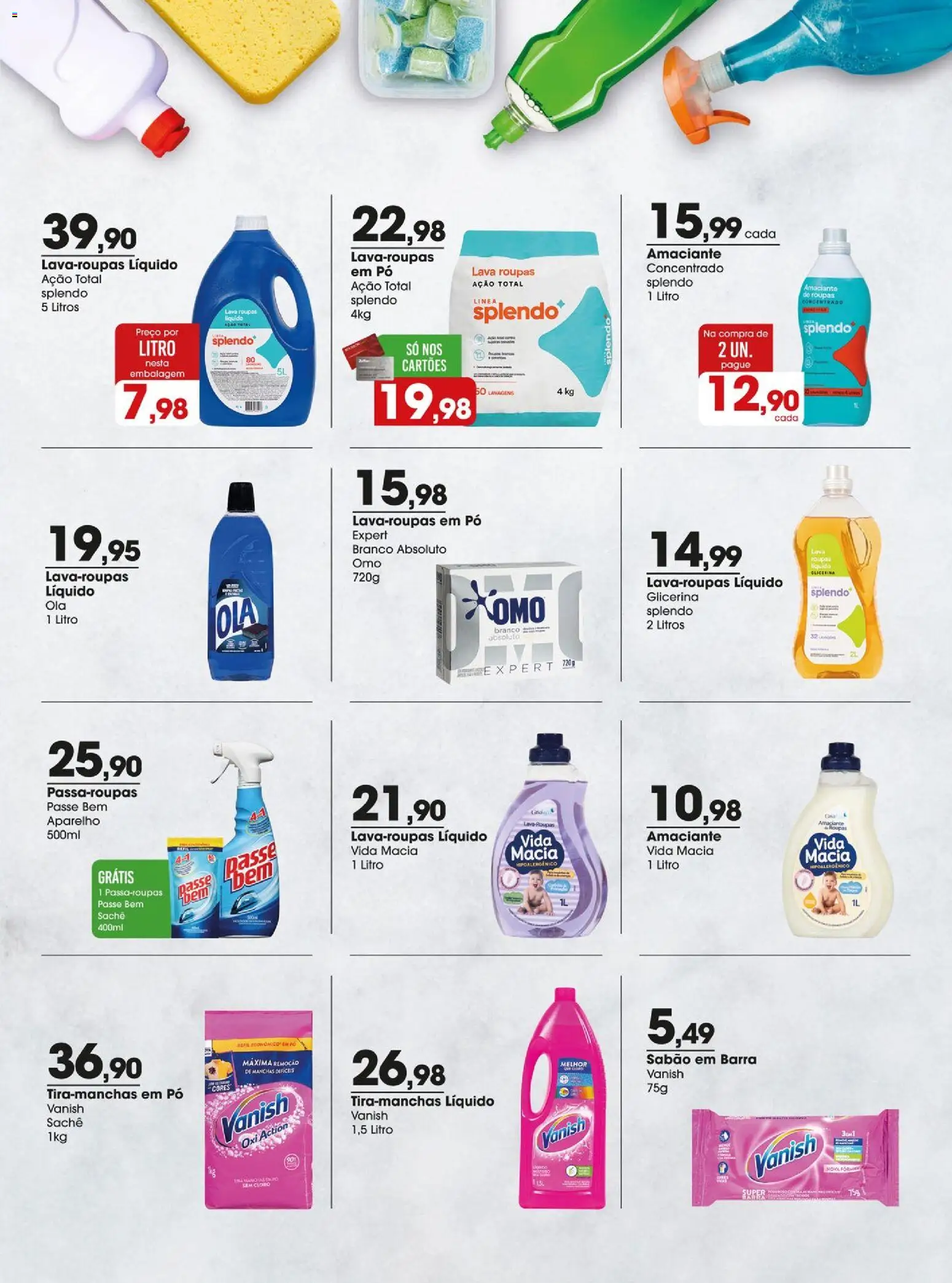 Zaffari Folheto - válido de 03.03.2026 | Página: 19 | Produtos: Sabão em barra, Sabão, Roupas, Amaciante