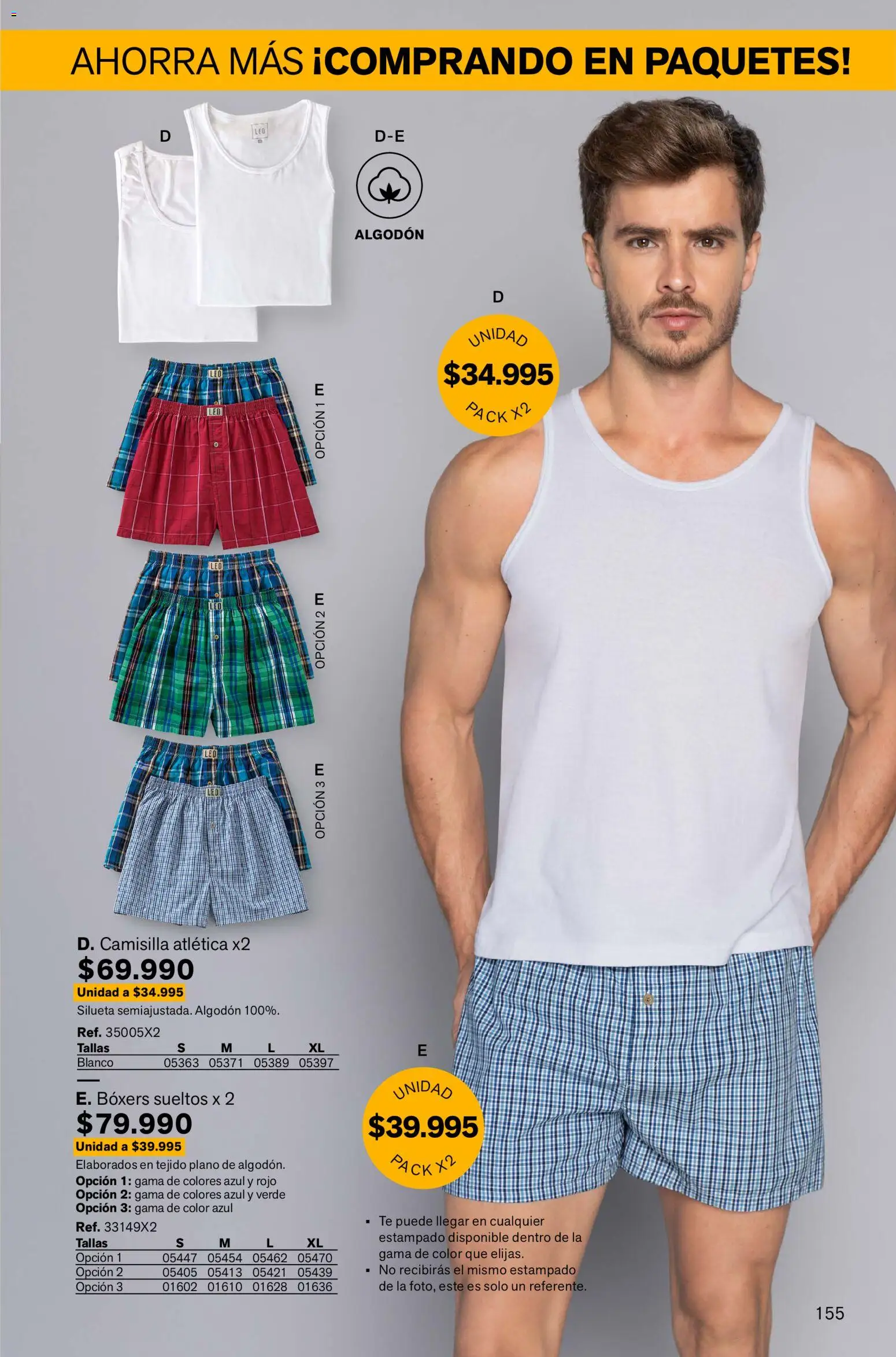 Leonisa revista - valida desde el 02.01.2026 | Página: 155 | Productos: Té, Algodón, Boxers