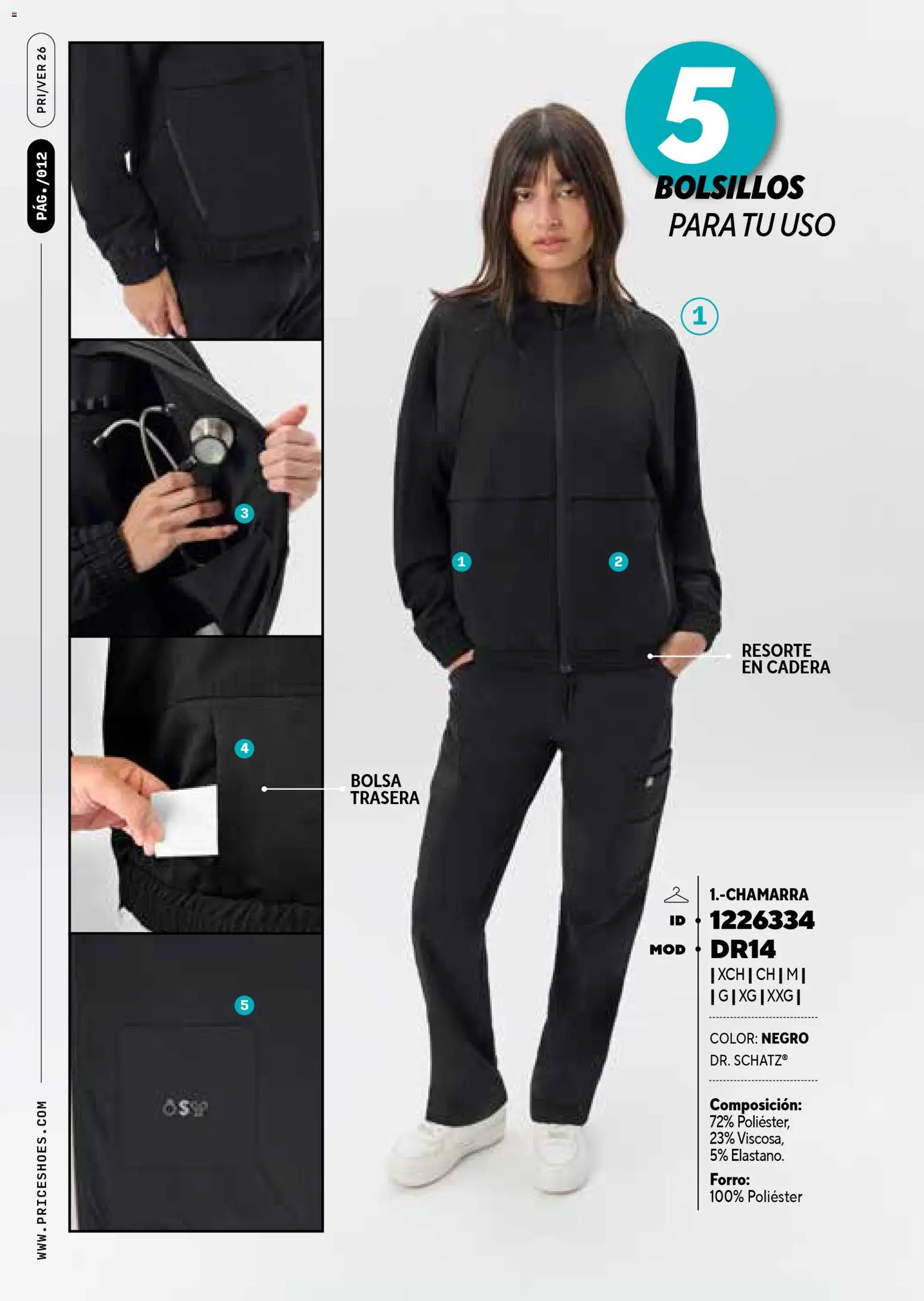 Nuevas ofertas de Price Shoes válidas en toda la República Mexicana desde el 01.03.2026. ¡Encuentra las mejores ofertas en Price Shoes catálogo Med Chef! | Página: 12 | Productos: Bolsa