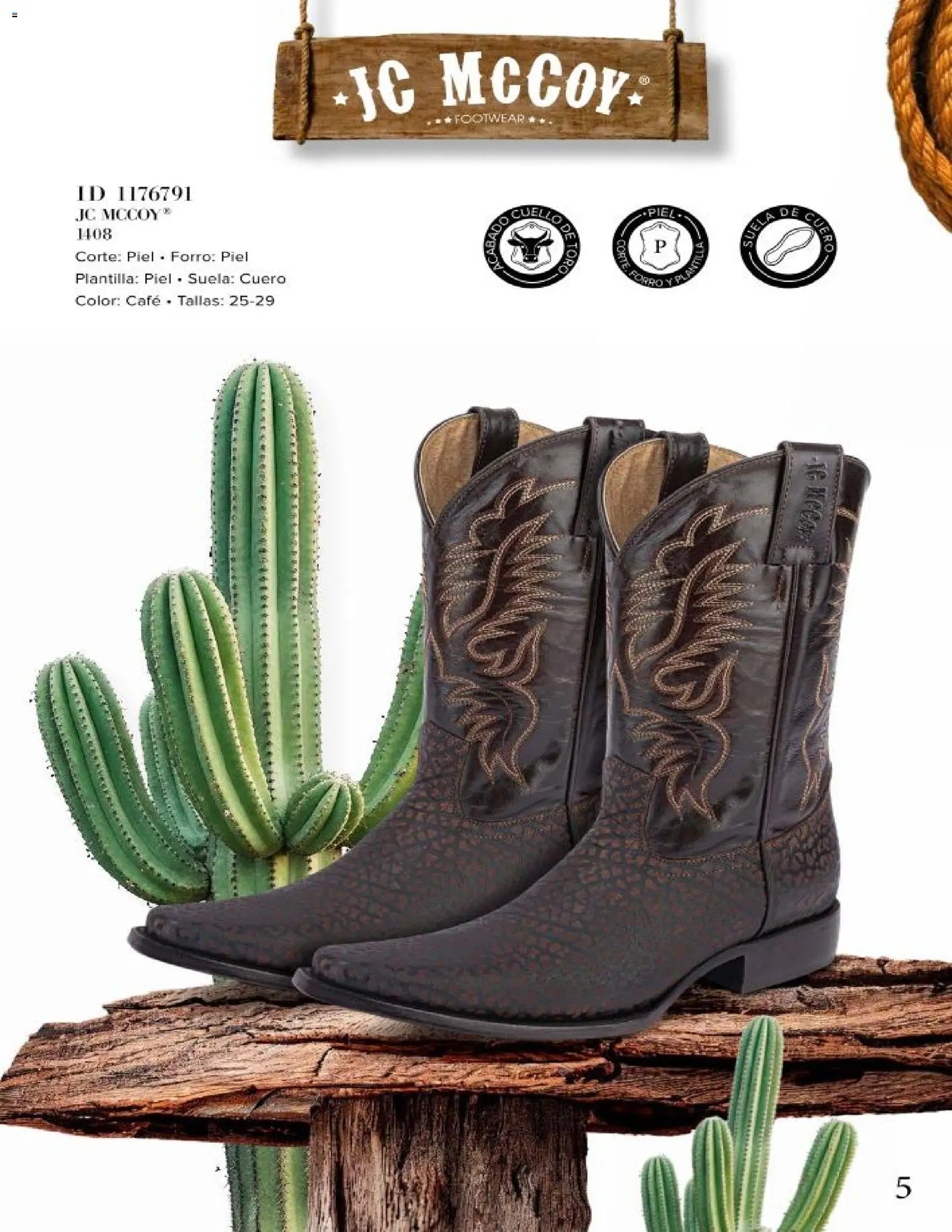 Nuevas ofertas de Price Shoes válidas en toda la República Mexicana desde el 15.11.2025. ¡Encuentra las mejores ofertas en Price Shoes catálogo Vaqueros! | Página: 5 | Productos: Café