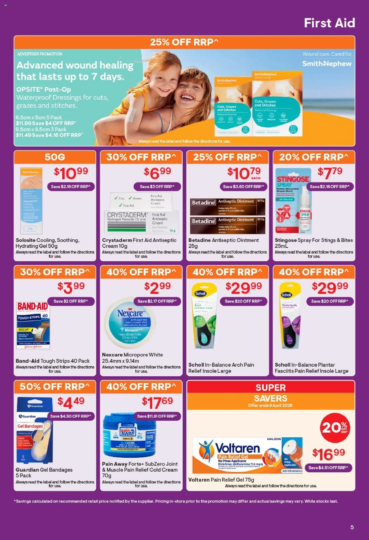 Discount Drug Stores catalogue - valid from 19.03.2026 | Page: 5 | Products: Cream, Pies, Pain relief