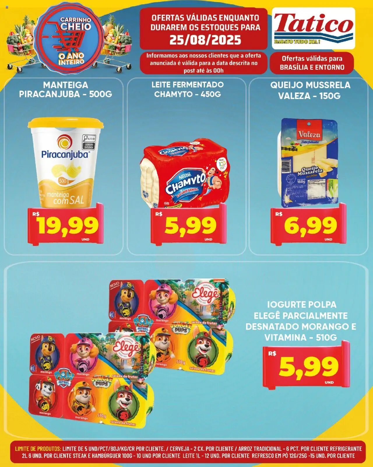 Tatico Folheto - válido de 25.08.2025 | Página: 8 | Produtos: Queijo, Hambúrguer, Salada, Refrigerante