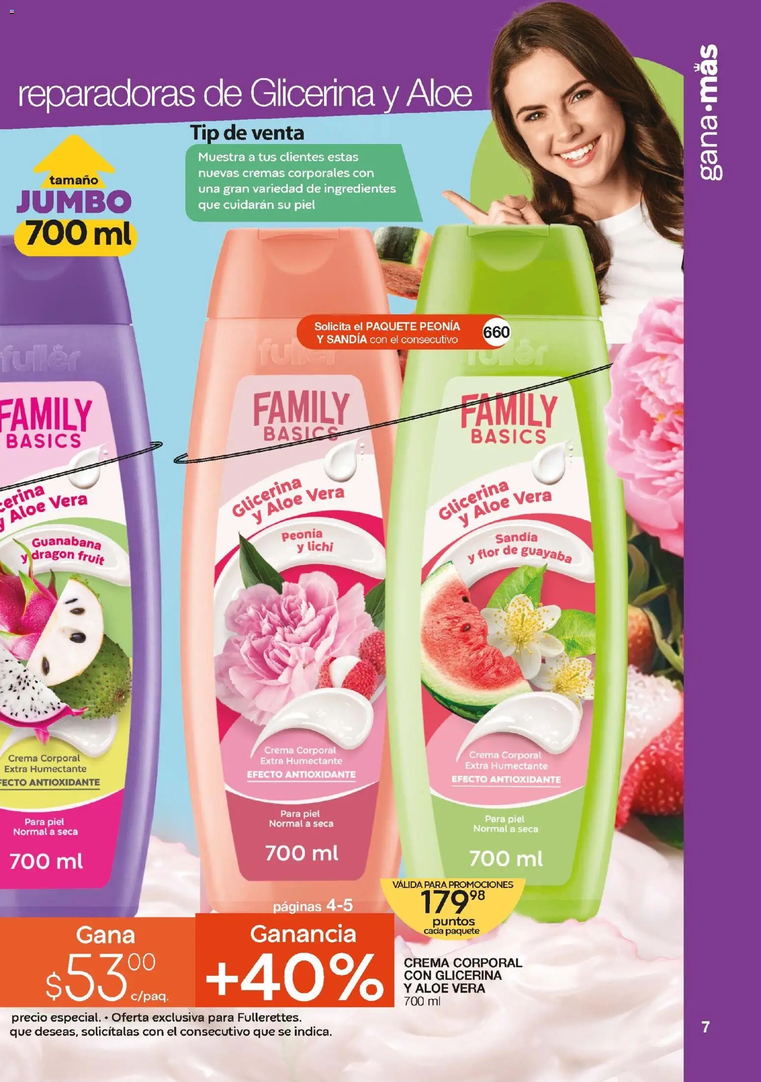 Nuevas ofertas de Fuller válidas en toda la República Mexicana desde el 04.03.2026. ¡Encuentra las mejores ofertas en Fuller Gana Mas C24 2026! | Página: 7 | Productos: Sandía, Crema, Crema corporal