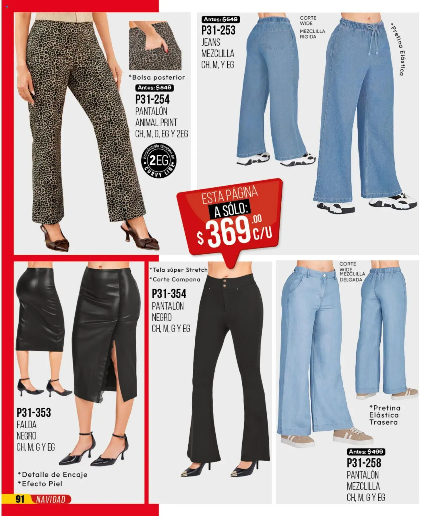 Nuevas ofertas de Cklass válidas en toda la República Mexicana desde el 30.11.2025. ¡Encuentra las mejores ofertas en Cklass catálogo Rebajas Navideñas Ropa! | Página: 92 | Productos: Falda, Campana