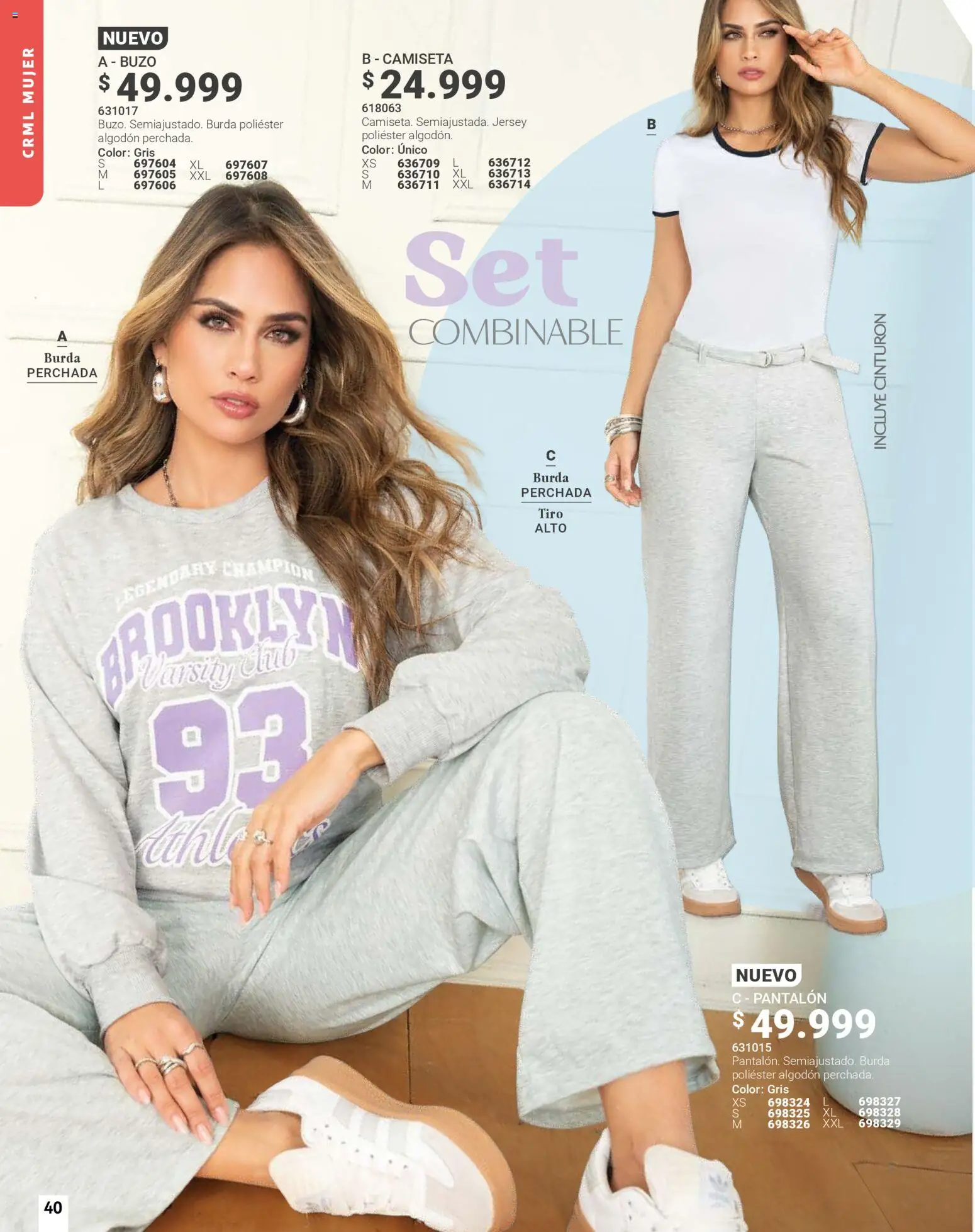 Carmel revista - valida desde el 01.02.2026 | Página: 40 | Productos: Algodón, Cinturón, Buzo, Camiseta