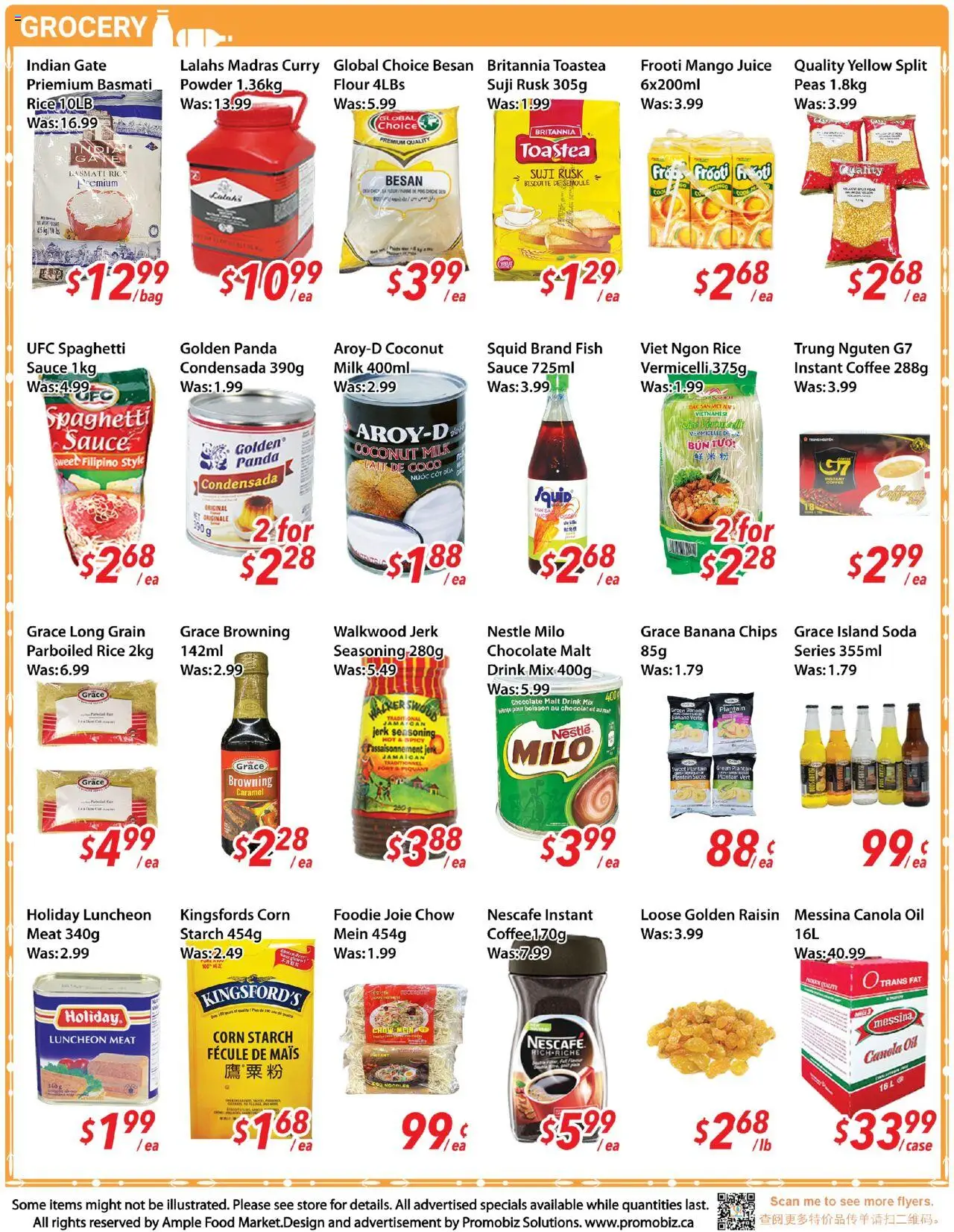 Ample Food Market flyer valid from 12.09.2025 | Page: 3 | Products: Chips, Powder, Oil, Coffee