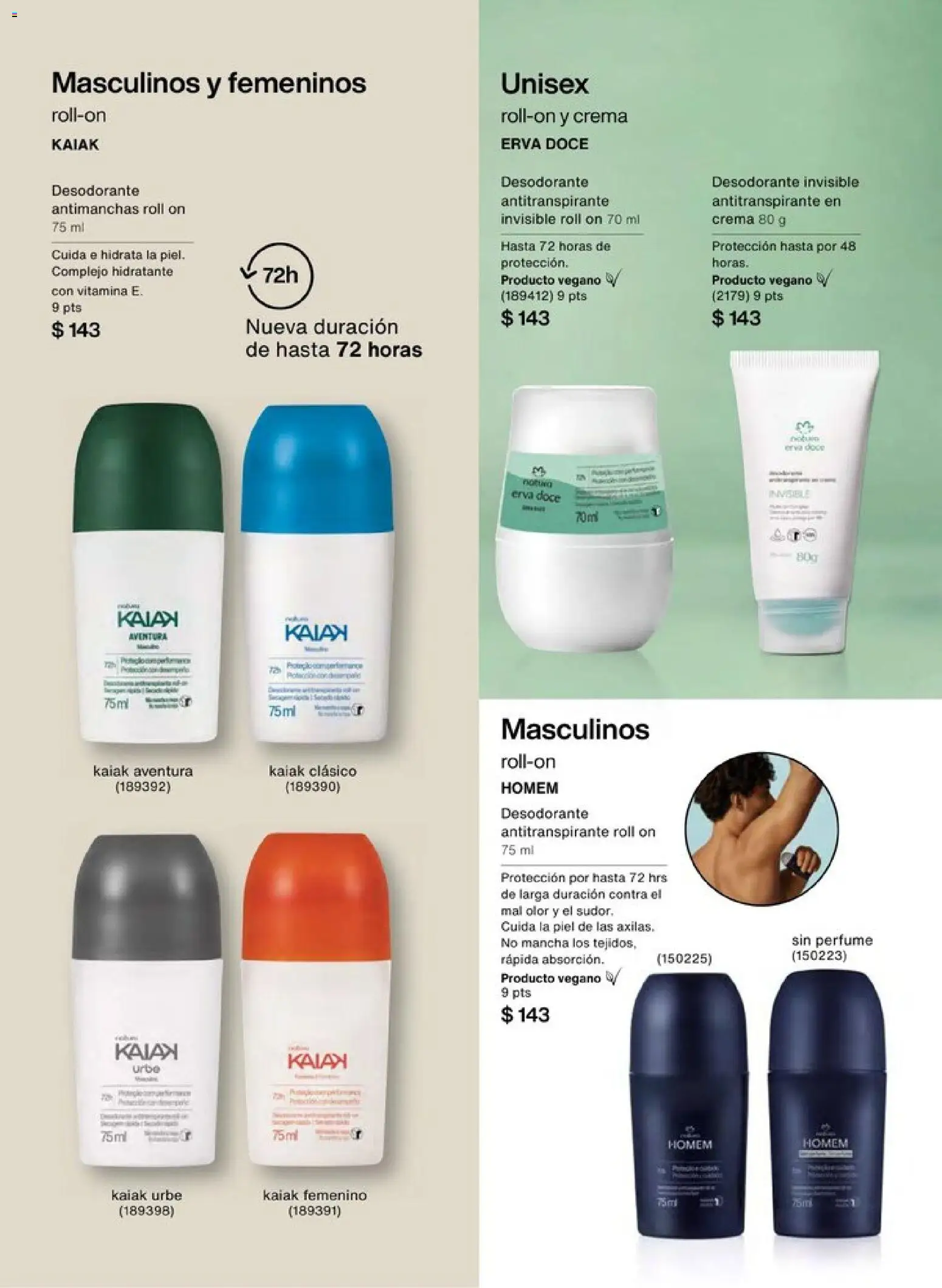 Nuevas ofertas de Natura válidas en toda la República Mexicana desde el 20.12.2025. ¡Encuentra las mejores ofertas en Natura campaña 1 2026! | Página: 141 | Productos: Desodorante, Antitranspirante, Crema, Perfume