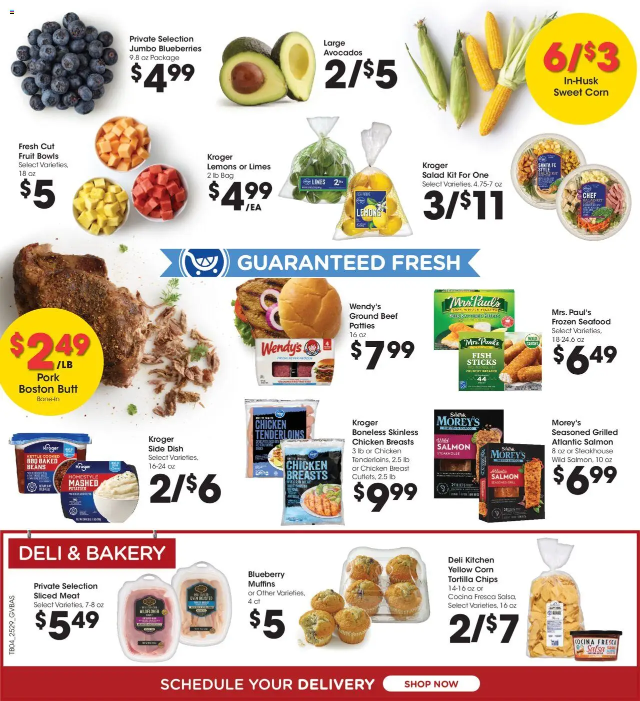 Kroger Ocado FC04 - OH - valid from 20.08.2025 | Page: 8 | Products: Corn, Ham, Beer, Salad