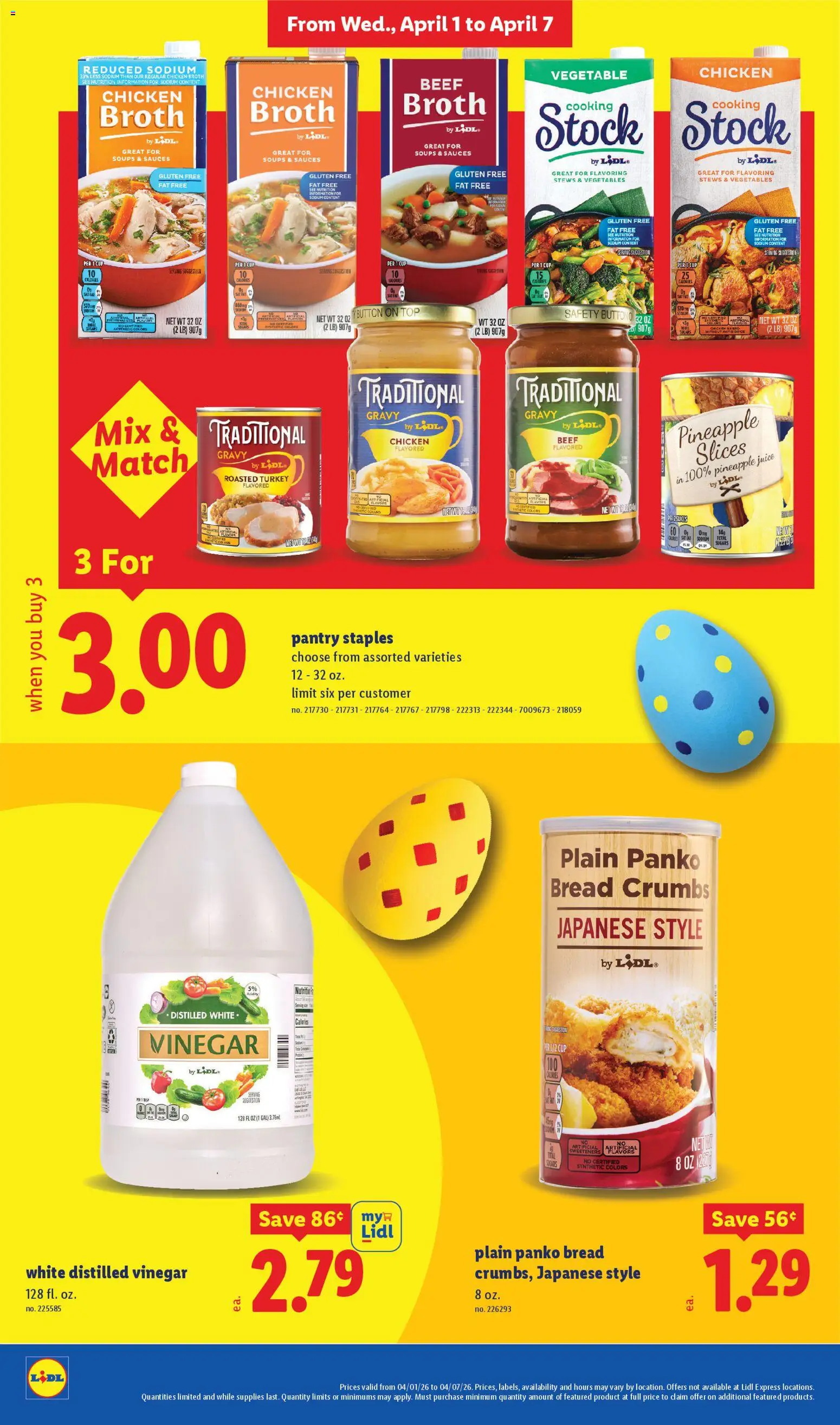 Lidl Weekly Ad - valid from 01.04.2026 | Page: 8 | Products: Vinegar, Bread, Juice, Pineapple