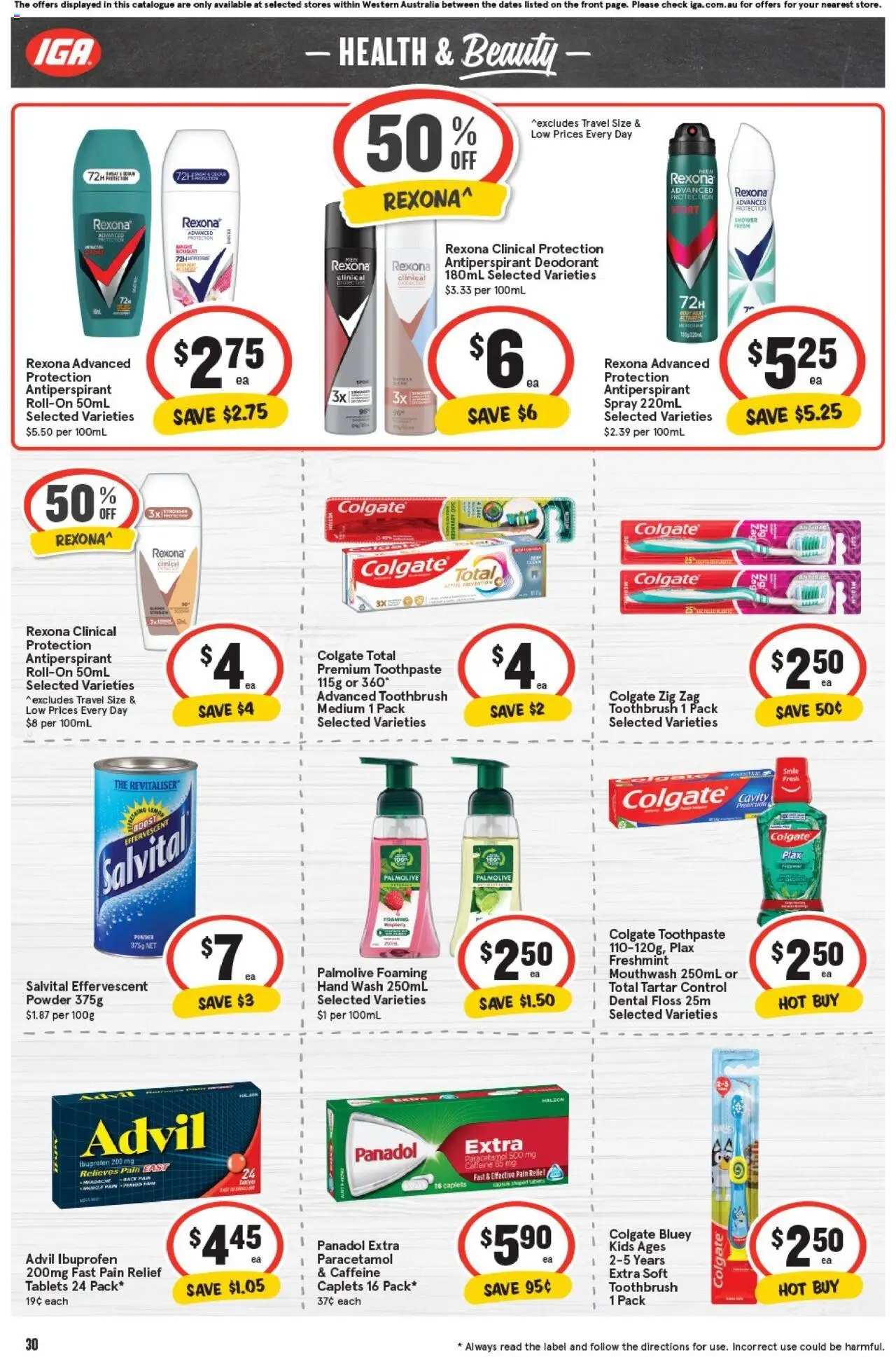 IGA catalogue - valid from 01.10.2025 | Page: 34 | Products: Shower, Deodorant, Antiperspirant, Pain relief