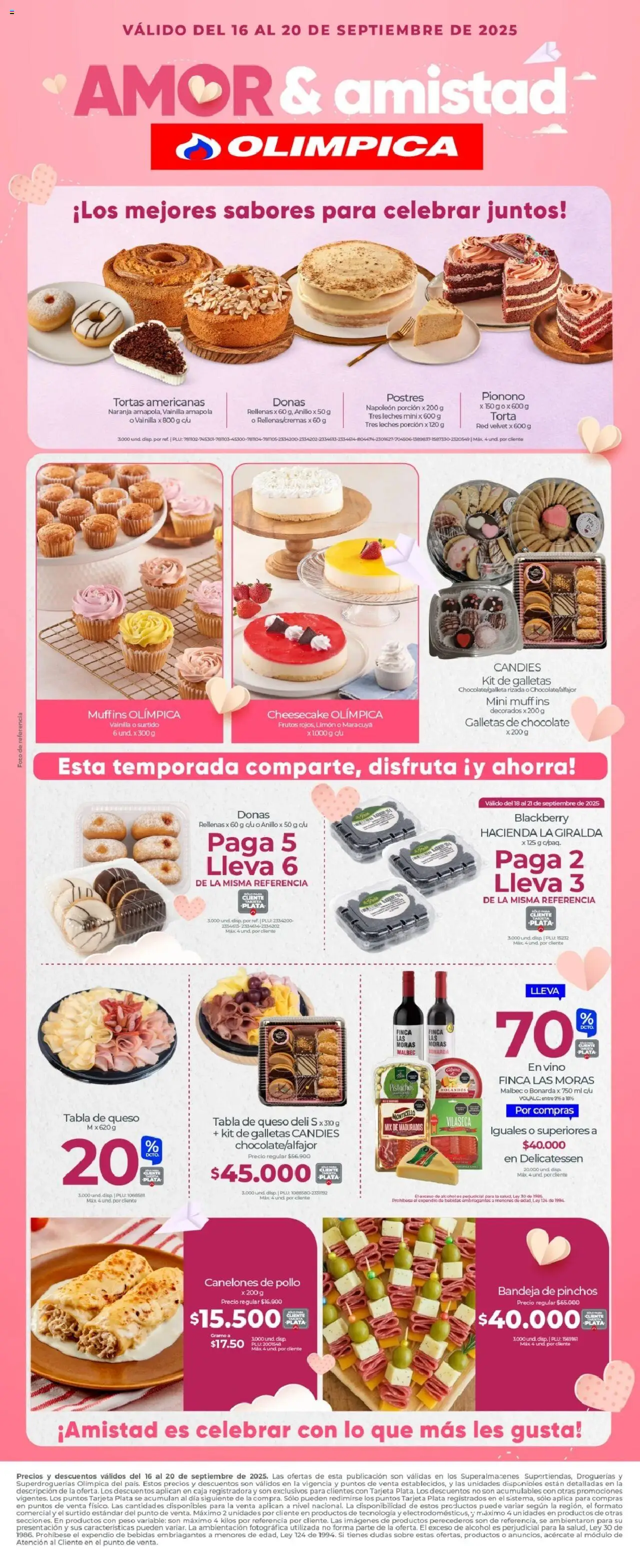 Olímpica revista - valida desde el 16.09.2025 | Página: 1 | Productos: Pollo, Peso, Vino, Tintura