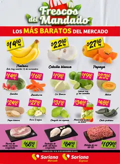 Vista previa de Soriana - Frescos del Mandado Mercado: Ver, Tab, Chis, Camp, Yuc y Q. Roo, nuevo folleto de la tienda, válido en México a partir del 18.11.2025