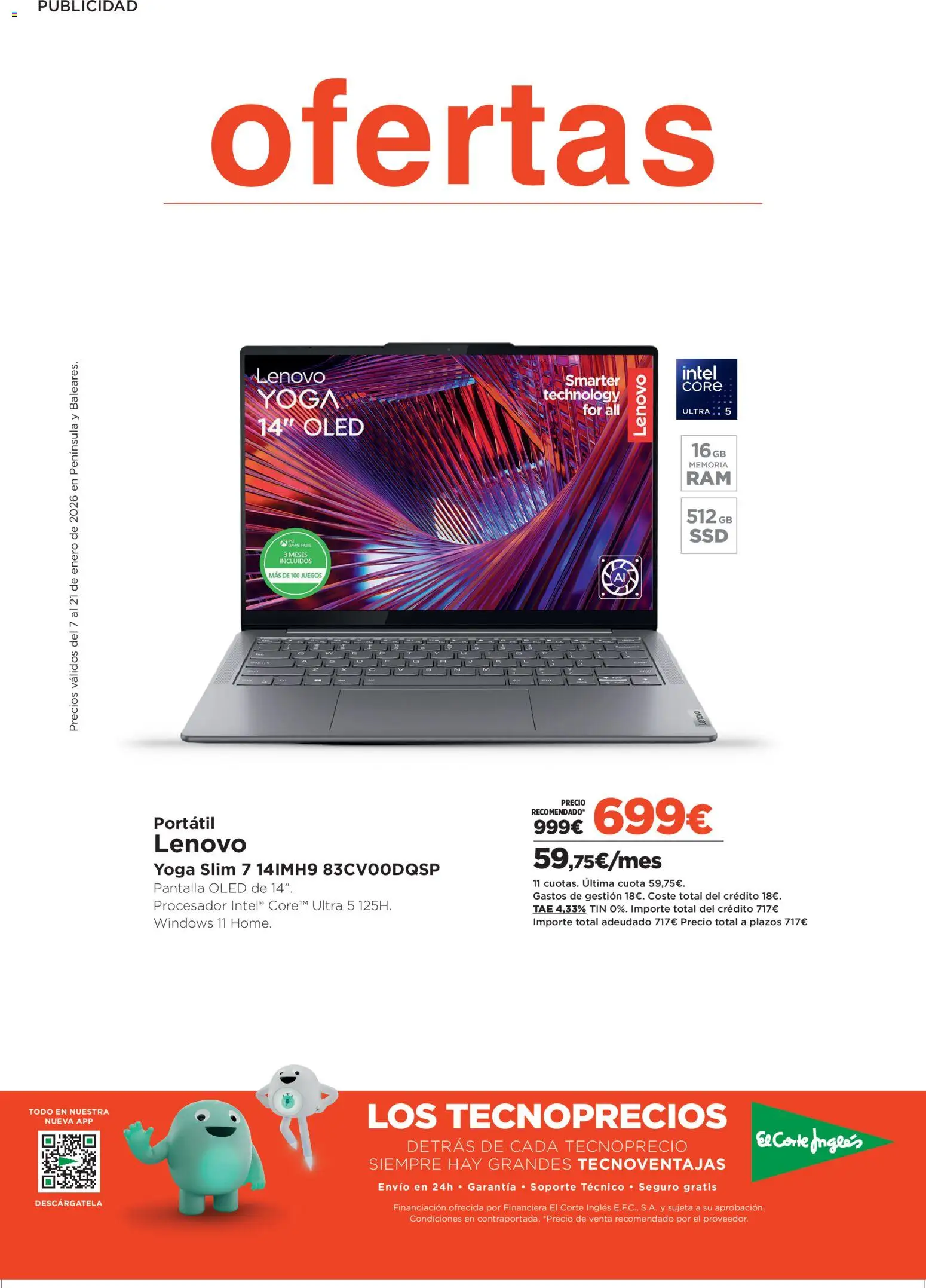 Nuevas ofertas de El Corte Inglés válidas en toda la República Mexicana desde el 07.01.2026. ¡Encuentra las mejores ofertas en El Corte Inglés catálogo Ofertas que ilusionan! | Página: 1