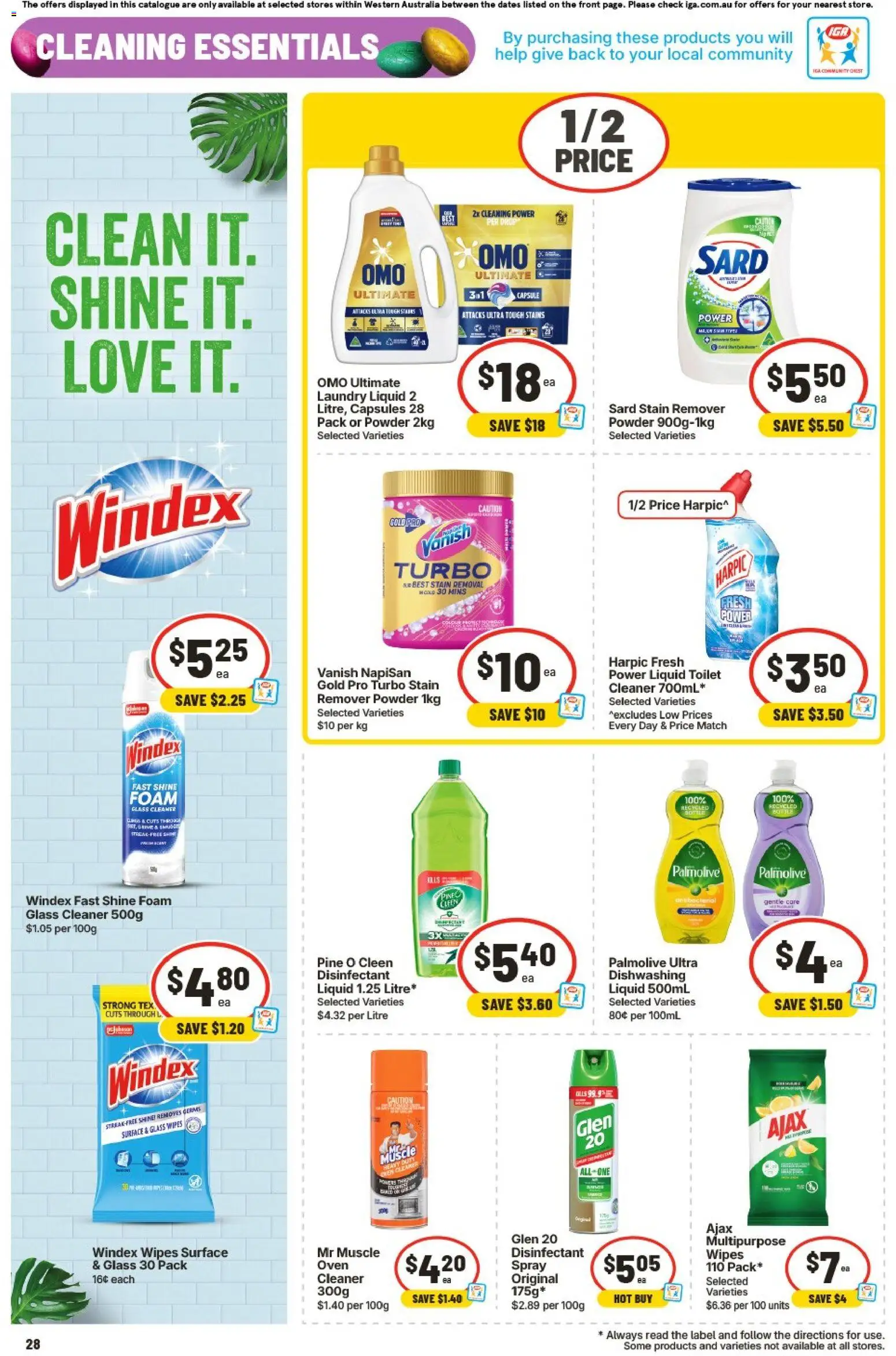 IGA catalogue - valid from 01.04.2026 | Page: 28 | Products: Cleaner, Stain remover, Multipurpose, Oven