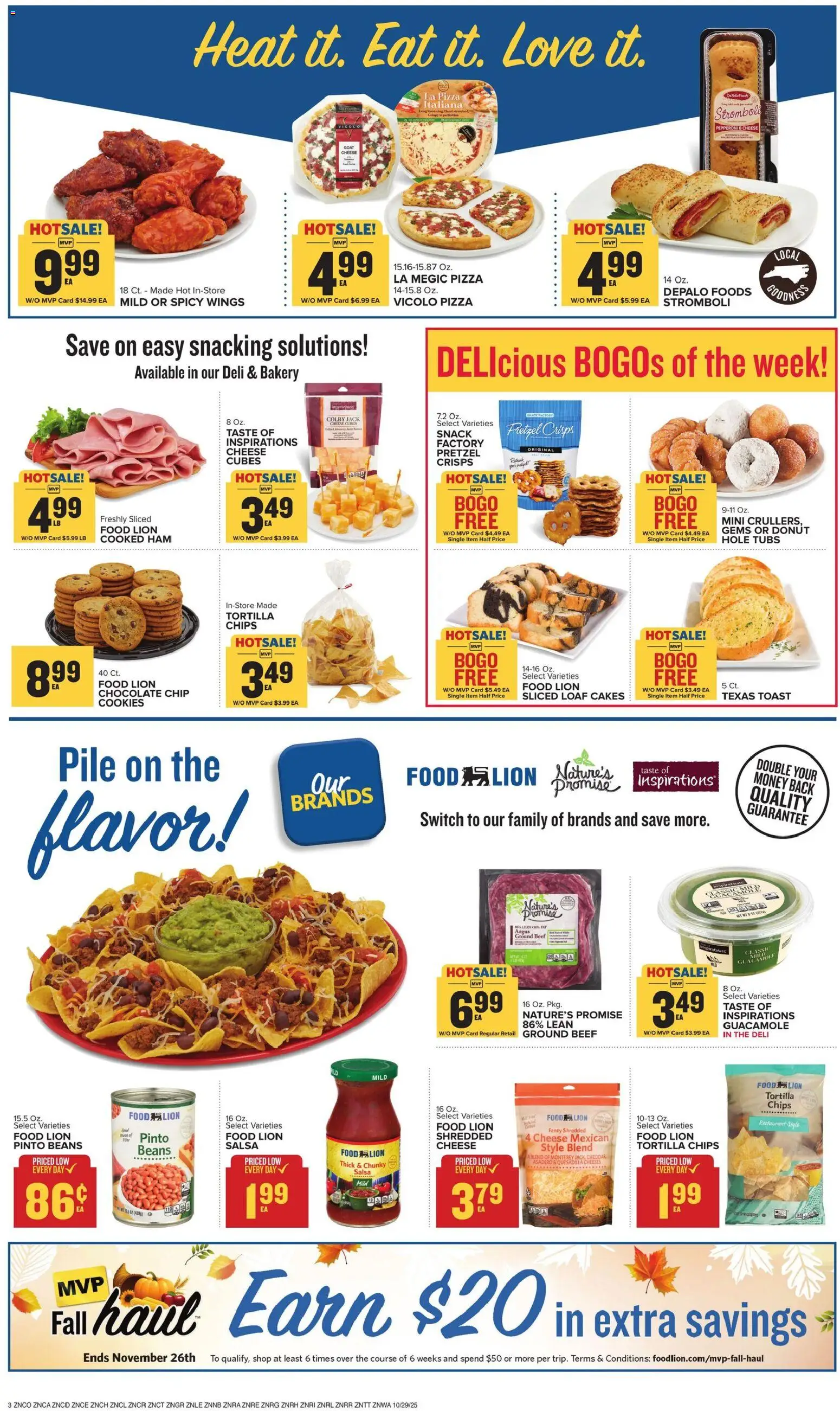 Food Lion Weekly Ad - valid from 29.10.2025 | Page: 5 | Products: Bakery, Cheese, Chips, Switch