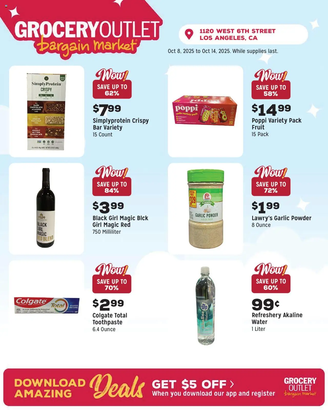 Grocery Outlet Weekly Ad - CA - valid from 08.10.2025 | Page: 4 | Products: Powder, Butter, Chocolate, Lemon
