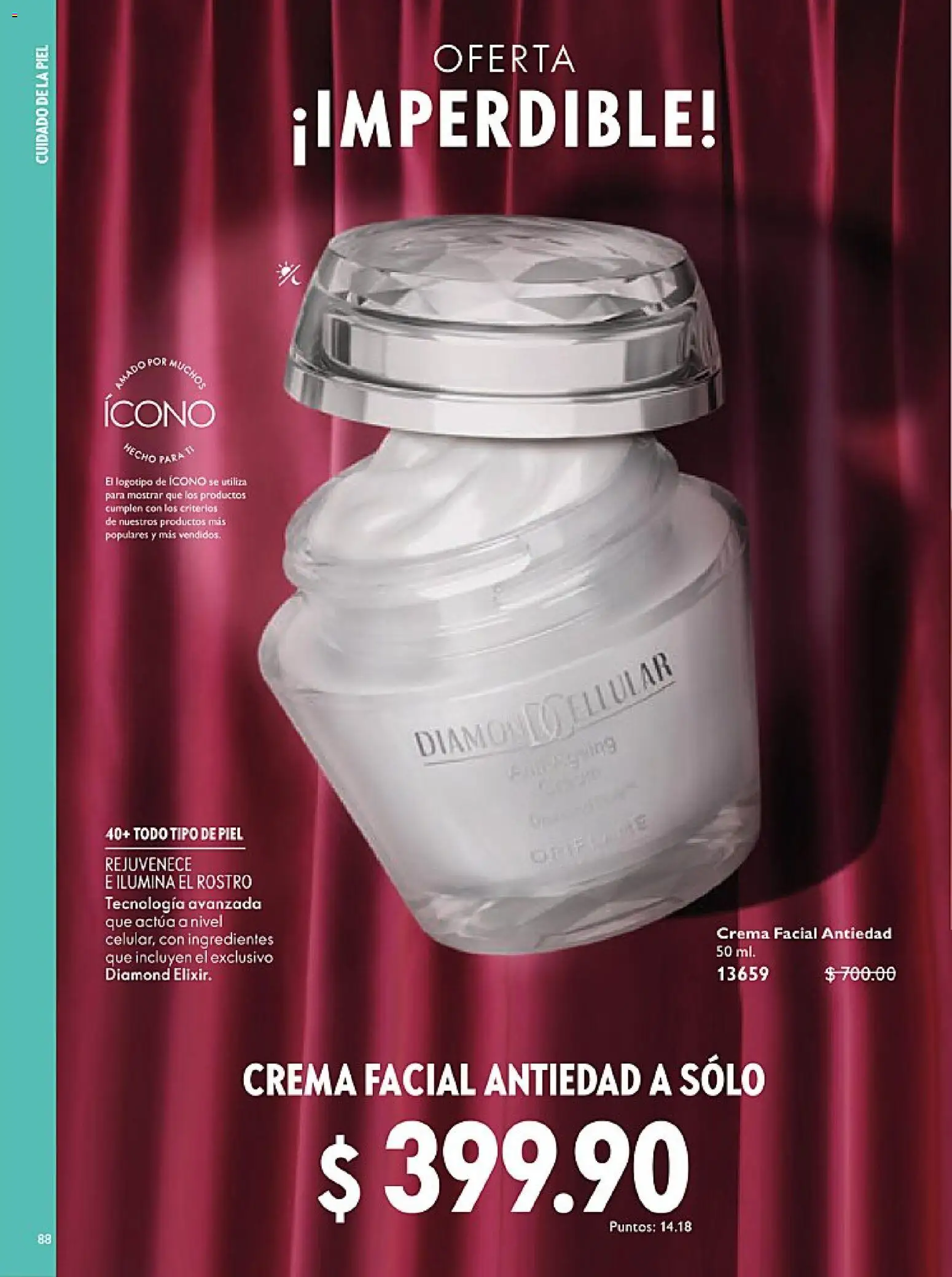 Nuevas ofertas de Oriflame válidas en toda la República Mexicana desde el 24.01.2026. ¡Encuentra las mejores ofertas en Oriflame campaña 2 2026! | Página: 88 | Productos: Crema